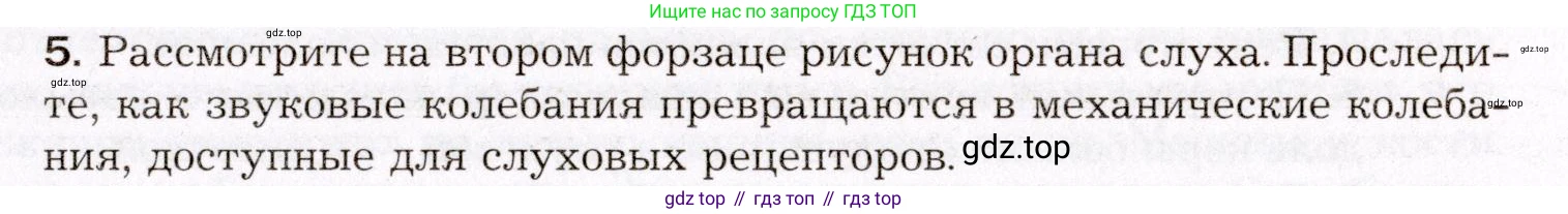 Биология, 8 класс Учебник, авторы: Драгомилов Александр Григорьевич, Маш Реми Давидович, издательство Просвещение, Москва, 2019, оранжевого цвета, страница 79, номер 5, Условие