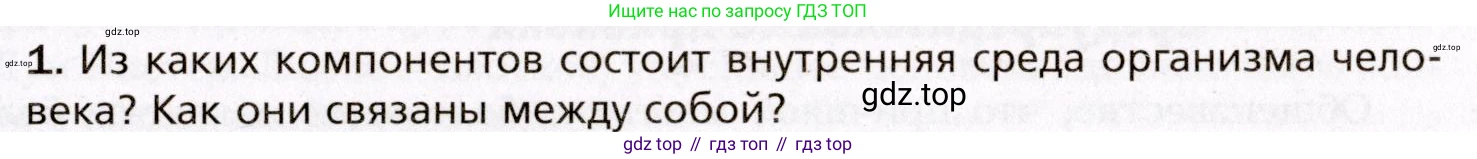 Биология, 8 класс Учебник, авторы: Драгомилов Александр Григорьевич, Маш Реми Давидович, издательство Просвещение, Москва, 2019, оранжевого цвета, страница 121, номер 1, Условие