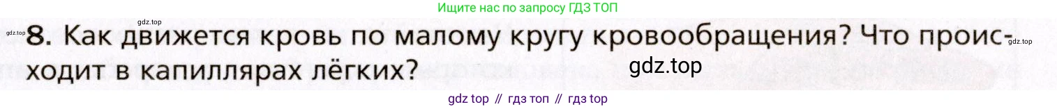 Биология, 8 класс Учебник, авторы: Драгомилов Александр Григорьевич, Маш Реми Давидович, издательство Просвещение, Москва, 2019, оранжевого цвета, страница 133, номер 8, Условие