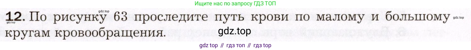 Биология, 8 класс Учебник, авторы: Драгомилов Александр Григорьевич, Маш Реми Давидович, издательство Просвещение, Москва, 2019, оранжевого цвета, страница 149, номер 12, Условие