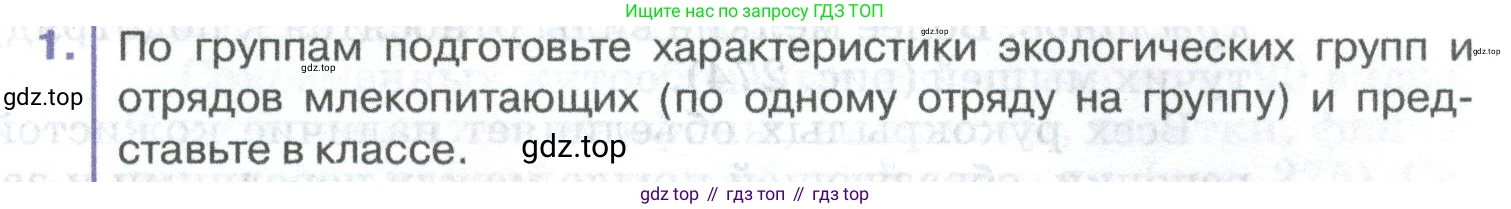 ГДЗ Биология, 8 класс Учебник, авторы: Латюшин Виталий Викторович, Шапкин Владимир Алексеевич, Озерова Жанна Анатольевна, издательство Просвещение, Москва, 2021, белого цвета, страница 305, номер 1, Условие