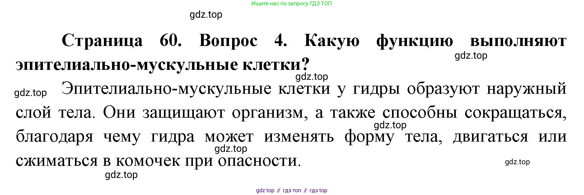 ГДЗ Биология, 8 класс Учебник, авторы: Латюшин Виталий Викторович, Шапкин Владимир Алексеевич, Озерова Жанна Анатольевна, издательство Просвещение, Москва, 2021, белого цвета, страница 60, номер 4, Решение