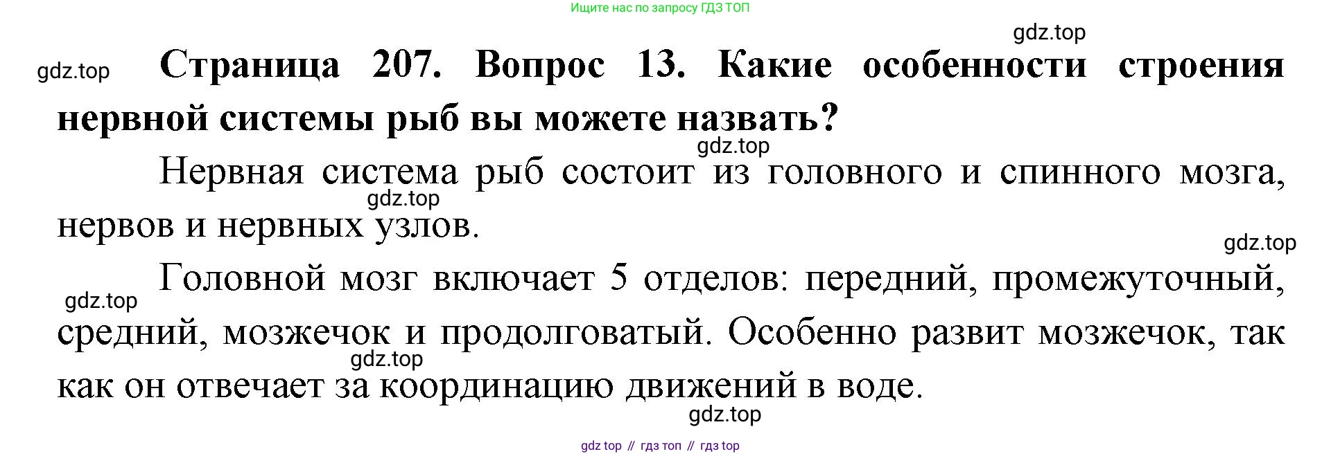 ГДЗ Биология, 8 класс Учебник, авторы: Латюшин Виталий Викторович, Шапкин Владимир Алексеевич, Озерова Жанна Анатольевна, издательство Просвещение, Москва, 2021, белого цвета, страница 207, номер 13, Решение