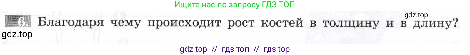 Биология, 8 класс рабочая тетрадь, авторы: Пасечник Владимир Васильевич, Швецов Глеб Геннадьевич, издательство Просвещение, Москва, 2019, страница 21, номер 6, Условие