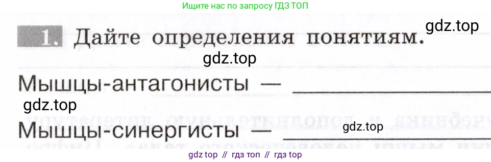 Биология, 8 класс рабочая тетрадь, авторы: Пасечник Владимир Васильевич, Швецов Глеб Геннадьевич, издательство Просвещение, Москва, 2019, страница 28, номер 1, Условие