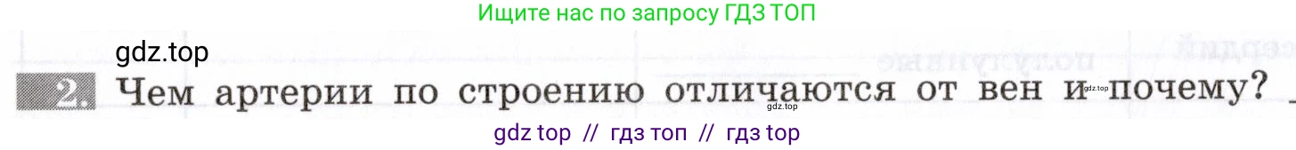 Биология, 8 класс рабочая тетрадь, авторы: Пасечник Владимир Васильевич, Швецов Глеб Геннадьевич, издательство Просвещение, Москва, 2019, страница 44, номер 2, Условие