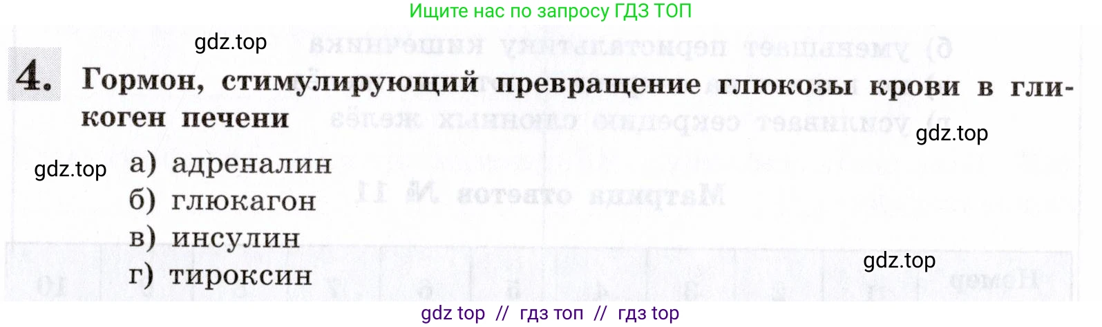 Биология, 8 класс рабочая тетрадь, авторы: Пасечник Владимир Васильевич, Швецов Глеб Геннадьевич, издательство Просвещение, Москва, 2019, страница 105, номер 4, Условие