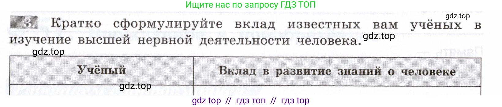 Биология, 8 класс рабочая тетрадь, авторы: Пасечник Владимир Васильевич, Швецов Глеб Геннадьевич, издательство Просвещение, Москва, 2019, страница 121, номер 3, Условие