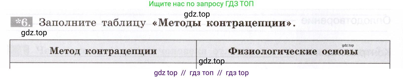 Биология, 8 класс рабочая тетрадь, авторы: Пасечник Владимир Васильевич, Швецов Глеб Геннадьевич, издательство Просвещение, Москва, 2019, страница 132, номер 6, Условие