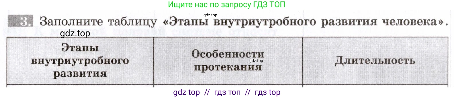 Биология, 8 класс рабочая тетрадь, авторы: Пасечник Владимир Васильевич, Швецов Глеб Геннадьевич, издательство Просвещение, Москва, 2019, страница 133, номер 3, Условие