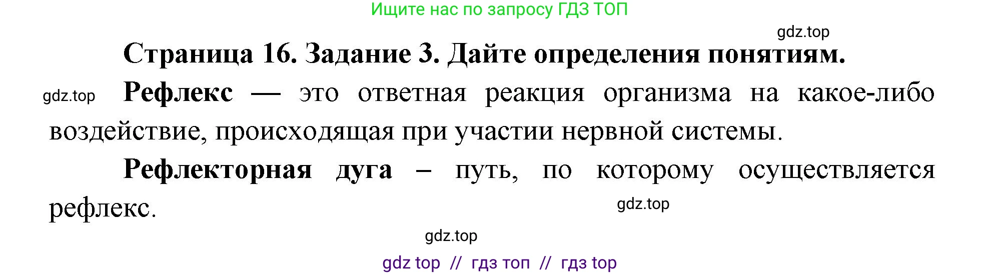 Биология, 8 класс рабочая тетрадь, авторы: Пасечник Владимир Васильевич, Швецов Глеб Геннадьевич, издательство Просвещение, Москва, 2019, страница 16, номер 3, Решение