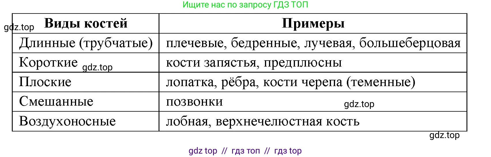 Биология, 8 класс рабочая тетрадь, авторы: Пасечник Владимир Васильевич, Швецов Глеб Геннадьевич, издательство Просвещение, Москва, 2019, страница 22, номер 8, Решение
