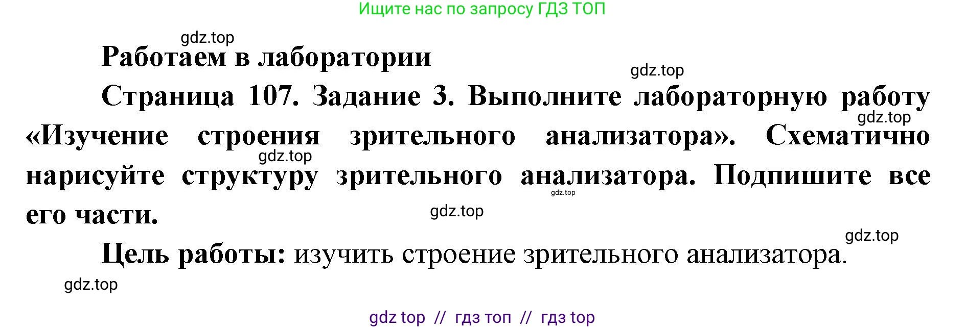 Биология, 8 класс рабочая тетрадь, авторы: Пасечник Владимир Васильевич, Швецов Глеб Геннадьевич, издательство Просвещение, Москва, 2019, страница 107, номер 3, Решение