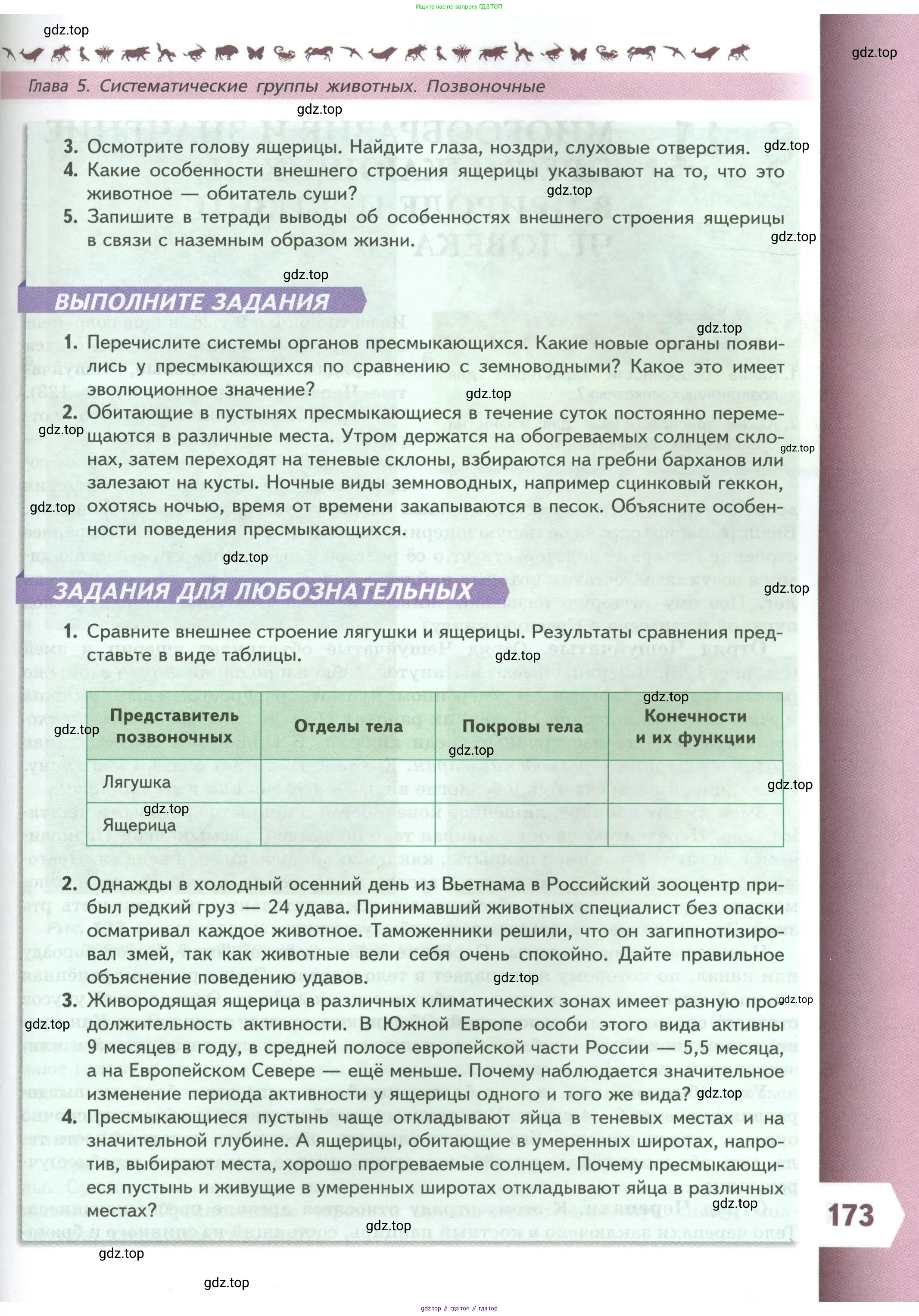 Биология, 8 класс Учебник, авторы: Пасечник Владимир Васильевич, Суматохин Сергей Витальевич, Гапонюк Зоя Георгиевна, издательство Просвещение, Москва, 2023, белого цвета, страница 173