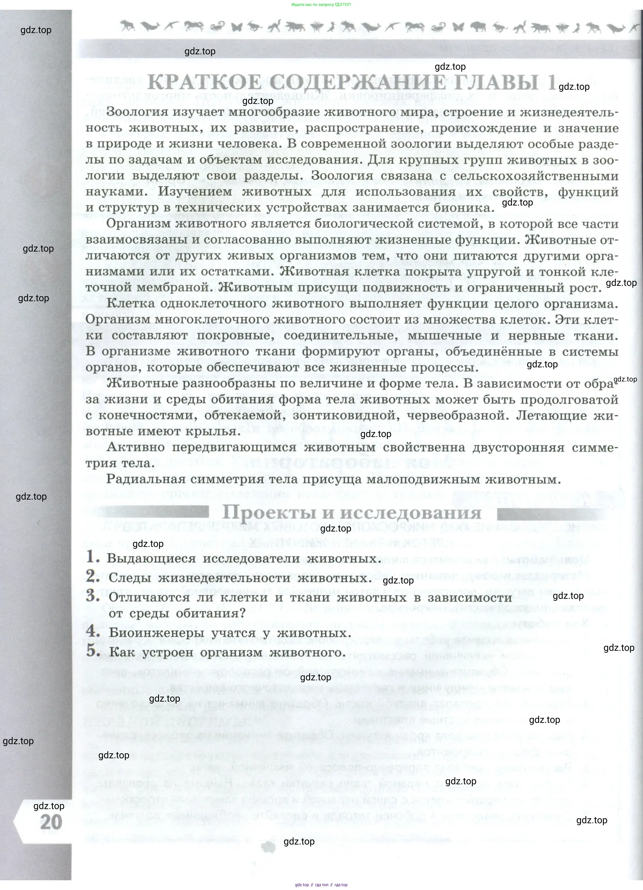 Биология, 8 класс Учебник, авторы: Пасечник Владимир Васильевич, Суматохин Сергей Витальевич, Гапонюк Зоя Георгиевна, издательство Просвещение, Москва, 2023, белого цвета, страница 20