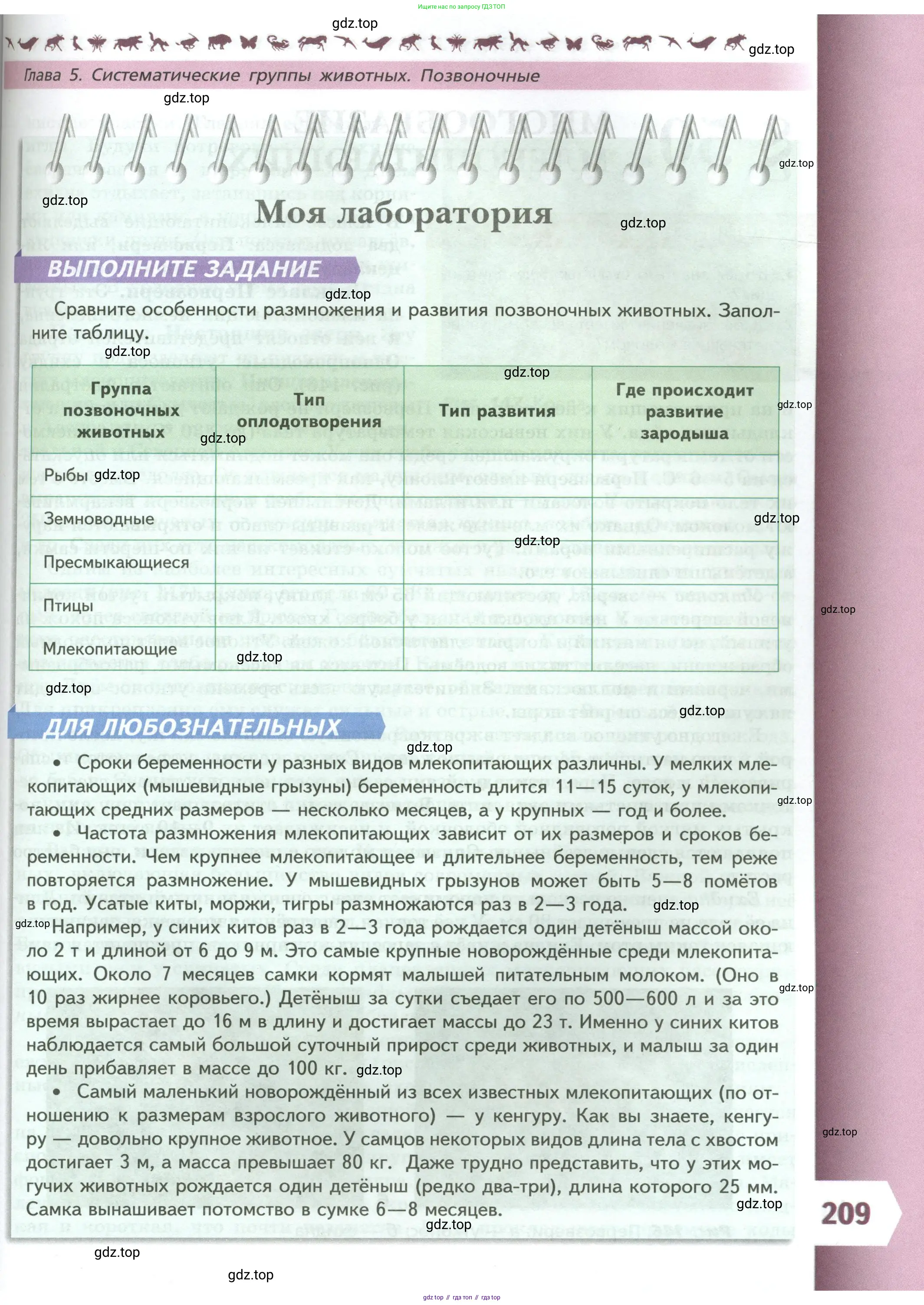 Биология, 8 класс Учебник, авторы: Пасечник Владимир Васильевич, Суматохин Сергей Витальевич, Гапонюк Зоя Георгиевна, издательство Просвещение, Москва, 2023, белого цвета, страница 209