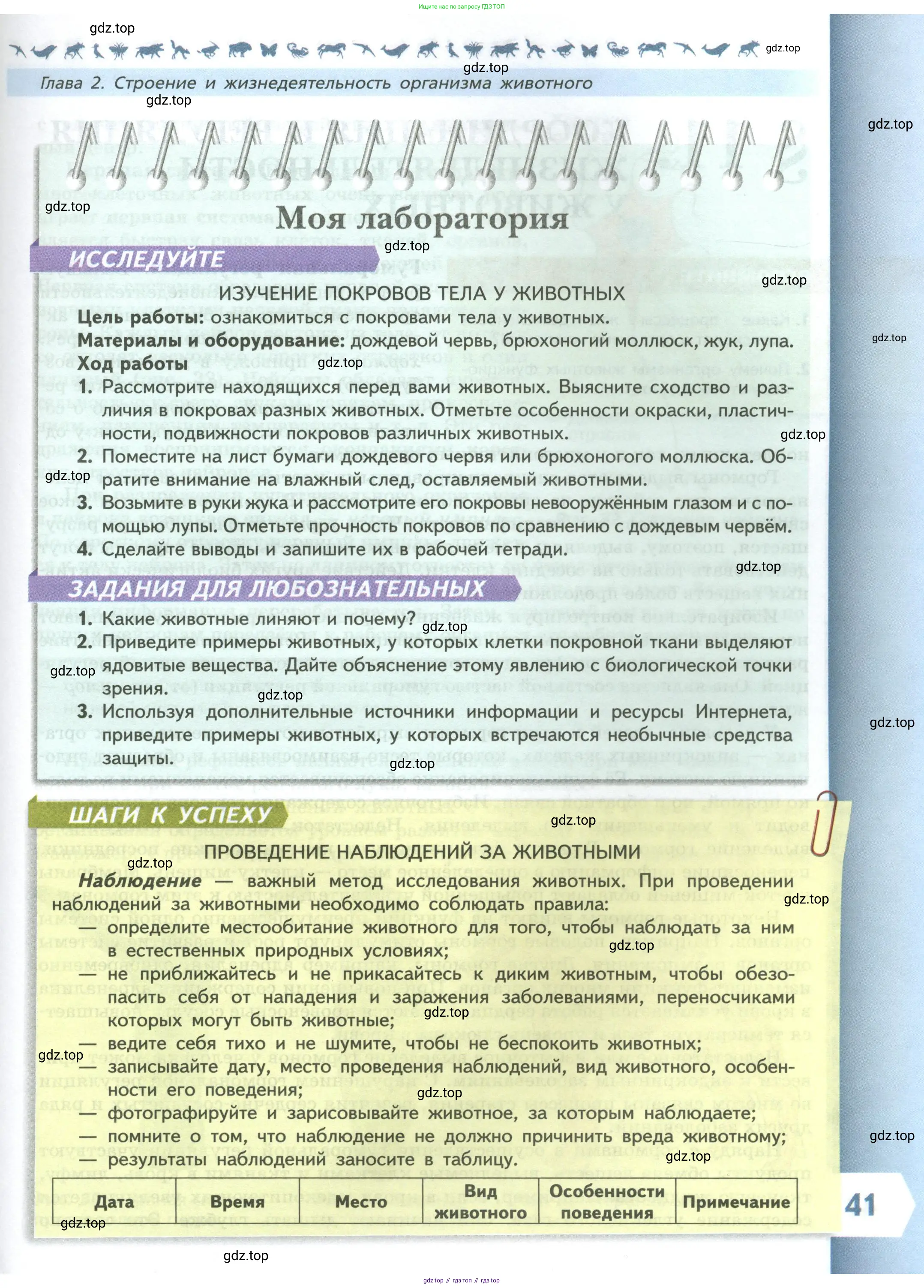 Биология, 8 класс Учебник, авторы: Пасечник Владимир Васильевич, Суматохин Сергей Витальевич, Гапонюк Зоя Георгиевна, издательство Просвещение, Москва, 2023, белого цвета, страница 41