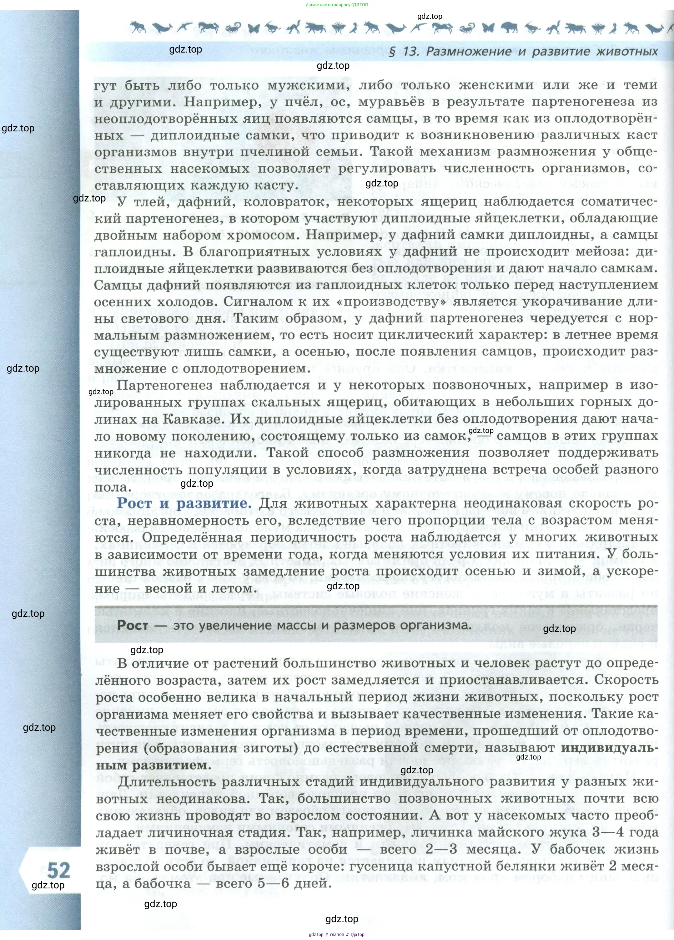 Биология, 8 класс Учебник, авторы: Пасечник Владимир Васильевич, Суматохин Сергей Витальевич, Гапонюк Зоя Георгиевна, издательство Просвещение, Москва, 2023, белого цвета, страница 52