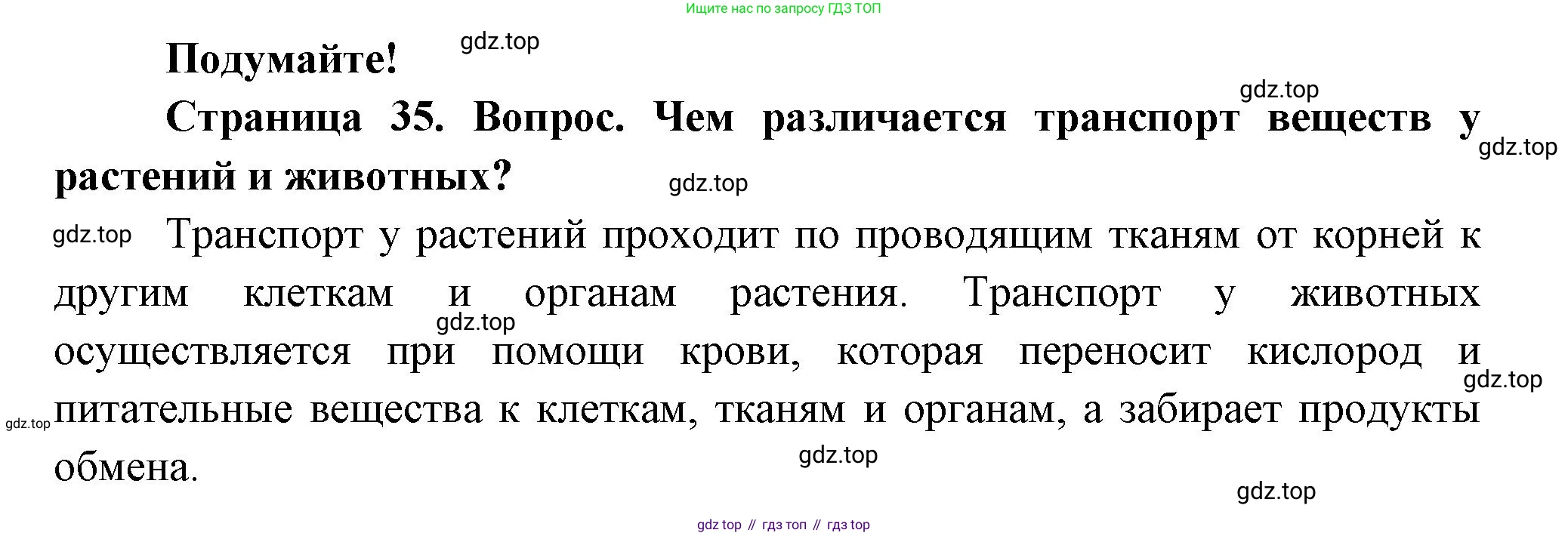 ГДЗ Биология, 8 класс Учебник, авторы: Пасечник Владимир Васильевич, Суматохин Сергей Витальевич, Гапонюк Зоя Георгиевна, издательство Просвещение, Москва, 2023, белого цвета, страница 35, Решение