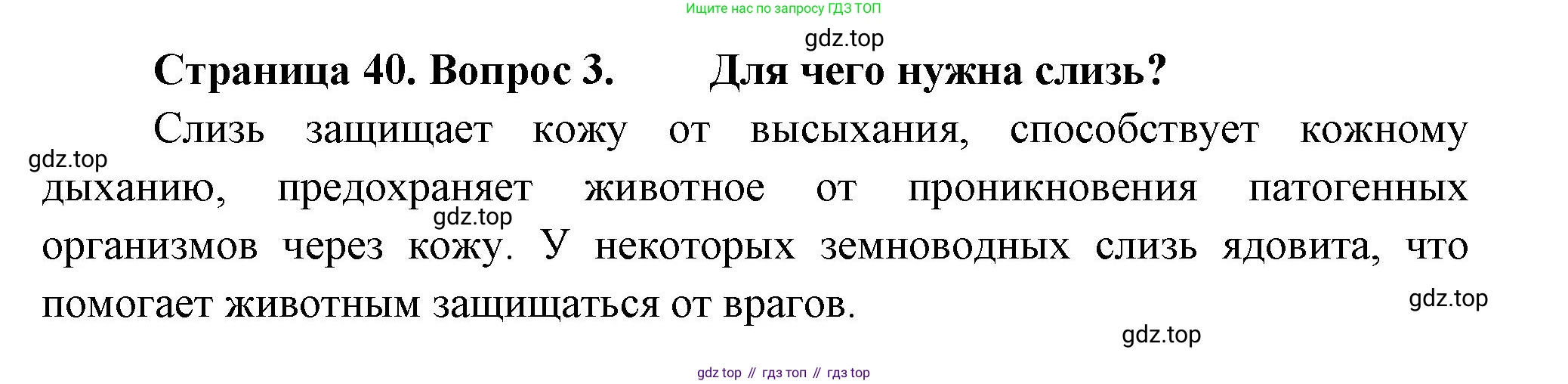 ГДЗ Биология, 8 класс Учебник, авторы: Пасечник Владимир Васильевич, Суматохин Сергей Витальевич, Гапонюк Зоя Георгиевна, издательство Просвещение, Москва, 2023, белого цвета, страница 40, номер 3, Решение