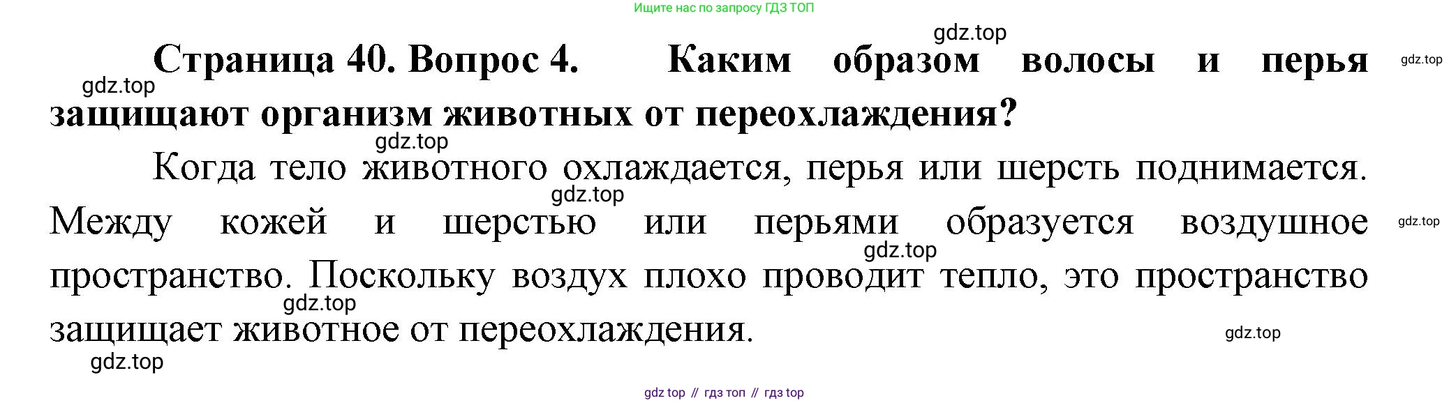 Биология, 8 класс Учебник, авторы: Пасечник Владимир Васильевич, Суматохин Сергей Витальевич, Гапонюк Зоя Георгиевна, издательство Просвещение, Москва, 2023, белого цвета, страница 40, номер 4, Решение