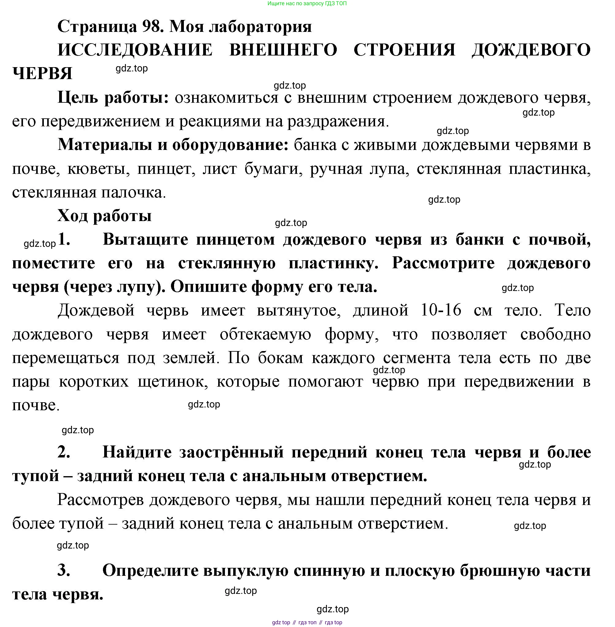 ГДЗ Биология, 8 класс Учебник, авторы: Пасечник Владимир Васильевич, Суматохин Сергей Витальевич, Гапонюк Зоя Георгиевна, издательство Просвещение, Москва, 2023, белого цвета, страница 98, Решение