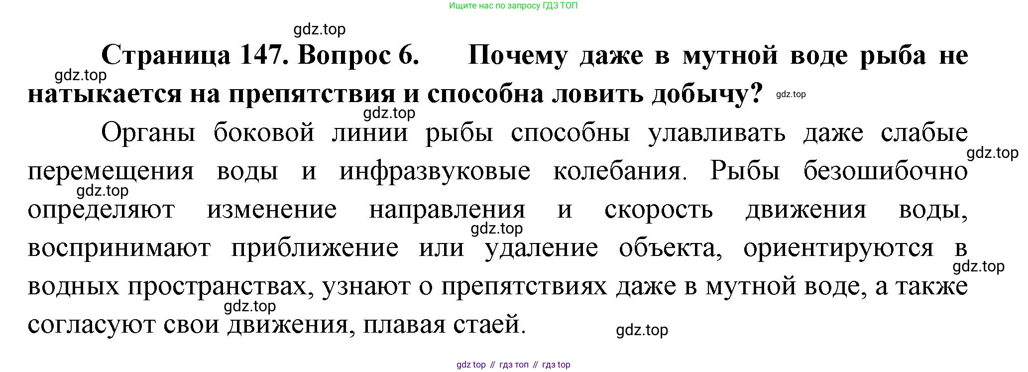 Биология, 8 класс Учебник, авторы: Пасечник Владимир Васильевич, Суматохин Сергей Витальевич, Гапонюк Зоя Георгиевна, издательство Просвещение, Москва, 2023, белого цвета, страница 147, номер 6, Решение