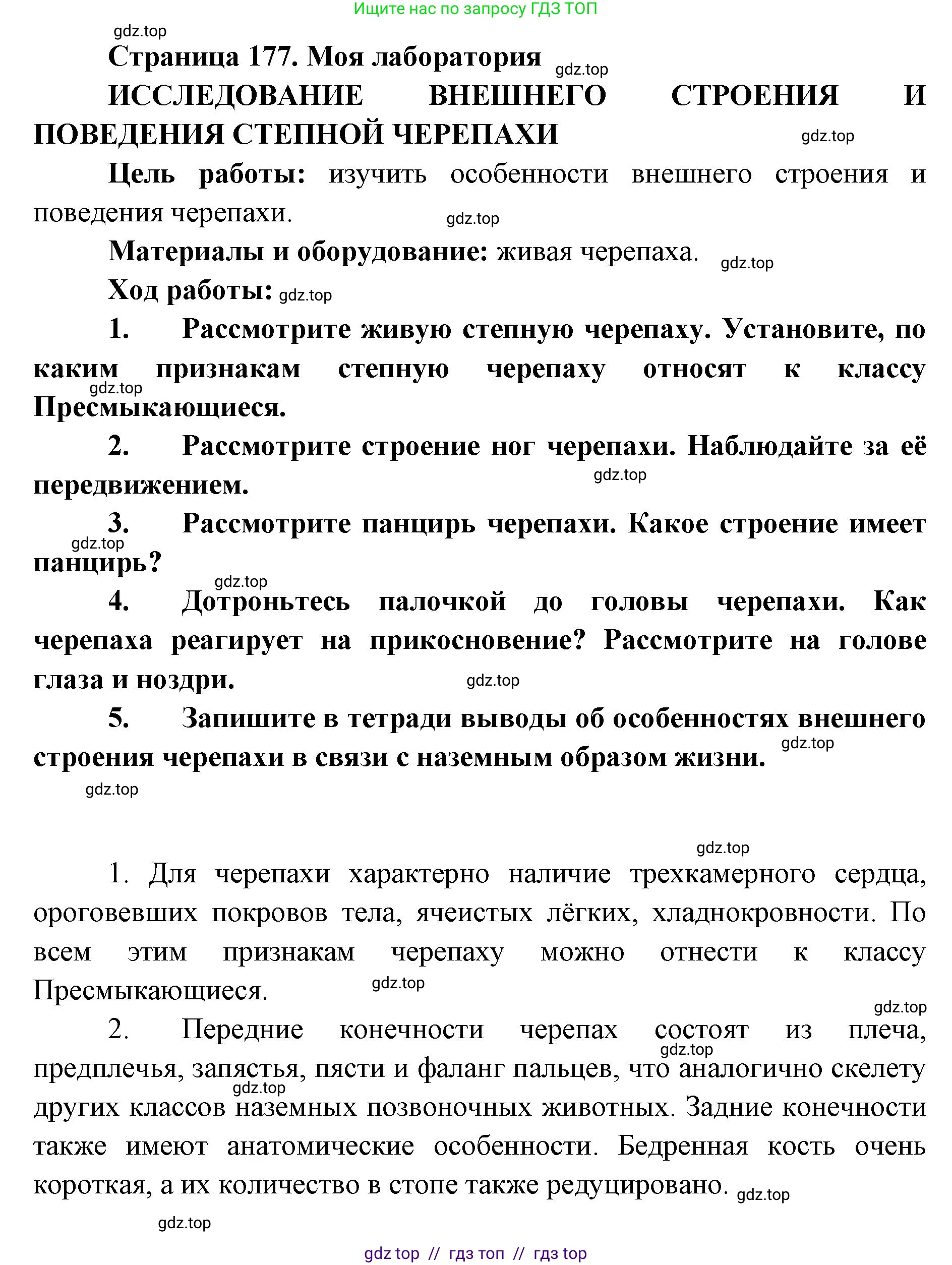 Биология, 8 класс Учебник, авторы: Пасечник Владимир Васильевич, Суматохин Сергей Витальевич, Гапонюк Зоя Георгиевна, издательство Просвещение, Москва, 2023, белого цвета, страница 177, Решение 2