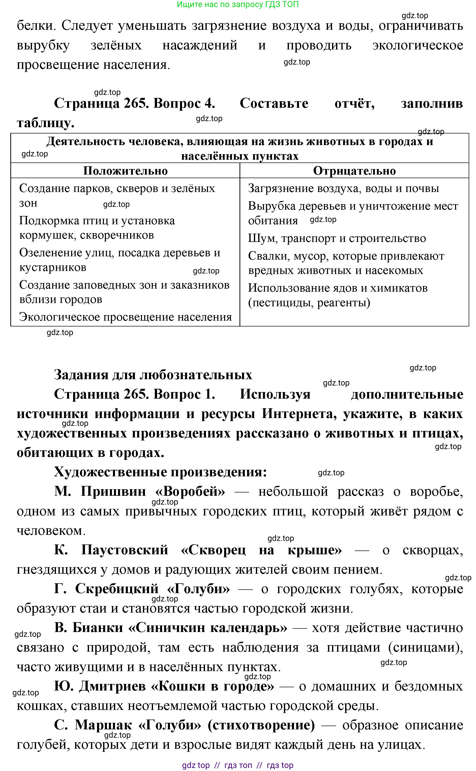 Биология, 8 класс Учебник, авторы: Пасечник Владимир Васильевич, Суматохин Сергей Витальевич, Гапонюк Зоя Георгиевна, издательство Просвещение, Москва, 2023, белого цвета, страница 265, Решение 2 (продолжение 2)