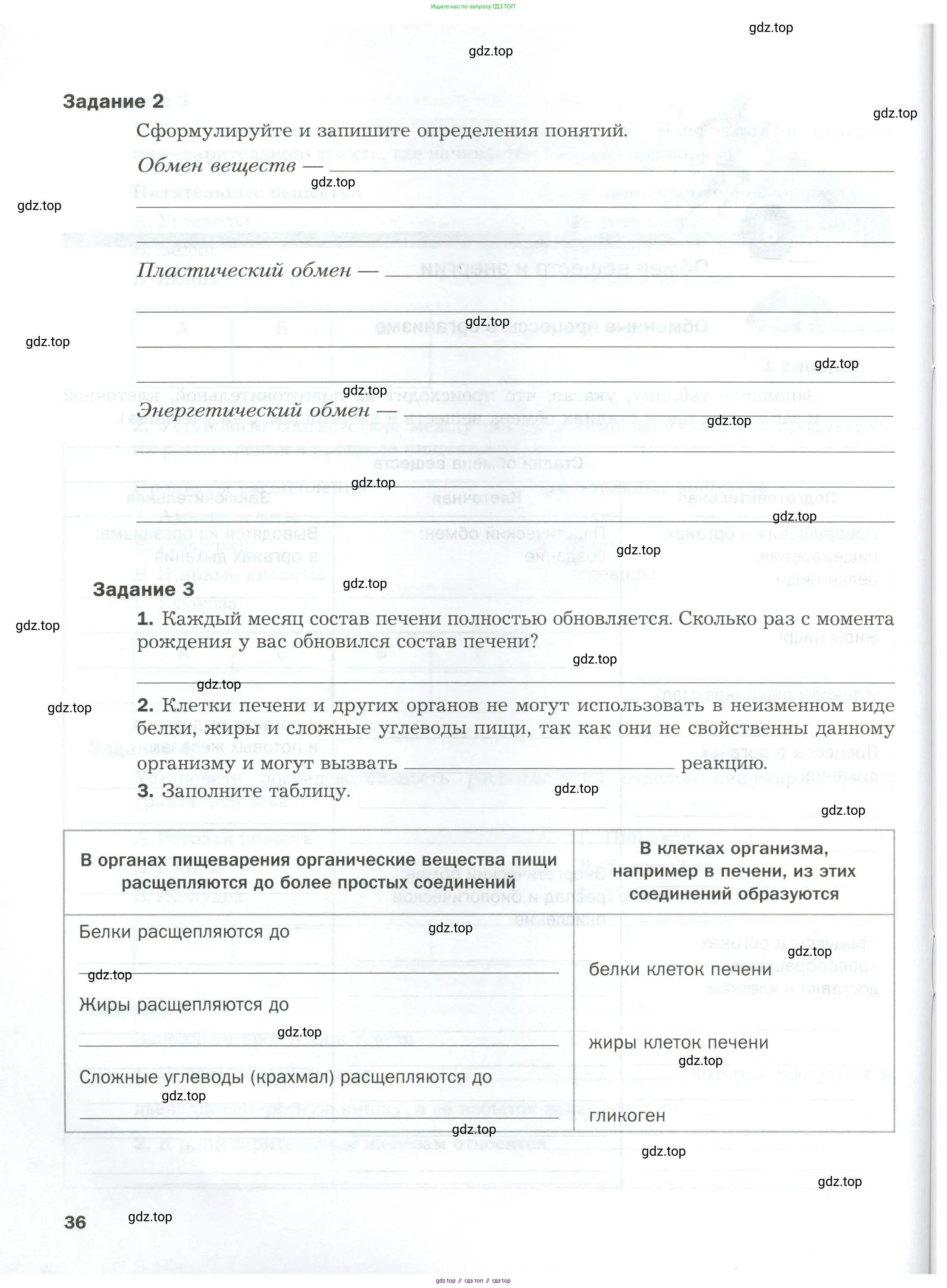 Биология, 9 класс рабочая тетрадь, авторы: Драгомилов Александр Григорьевич, Маш Реми Давидович, издательство Просвещение, Москва, 2021, красного цвета, Часть 1, страница 36