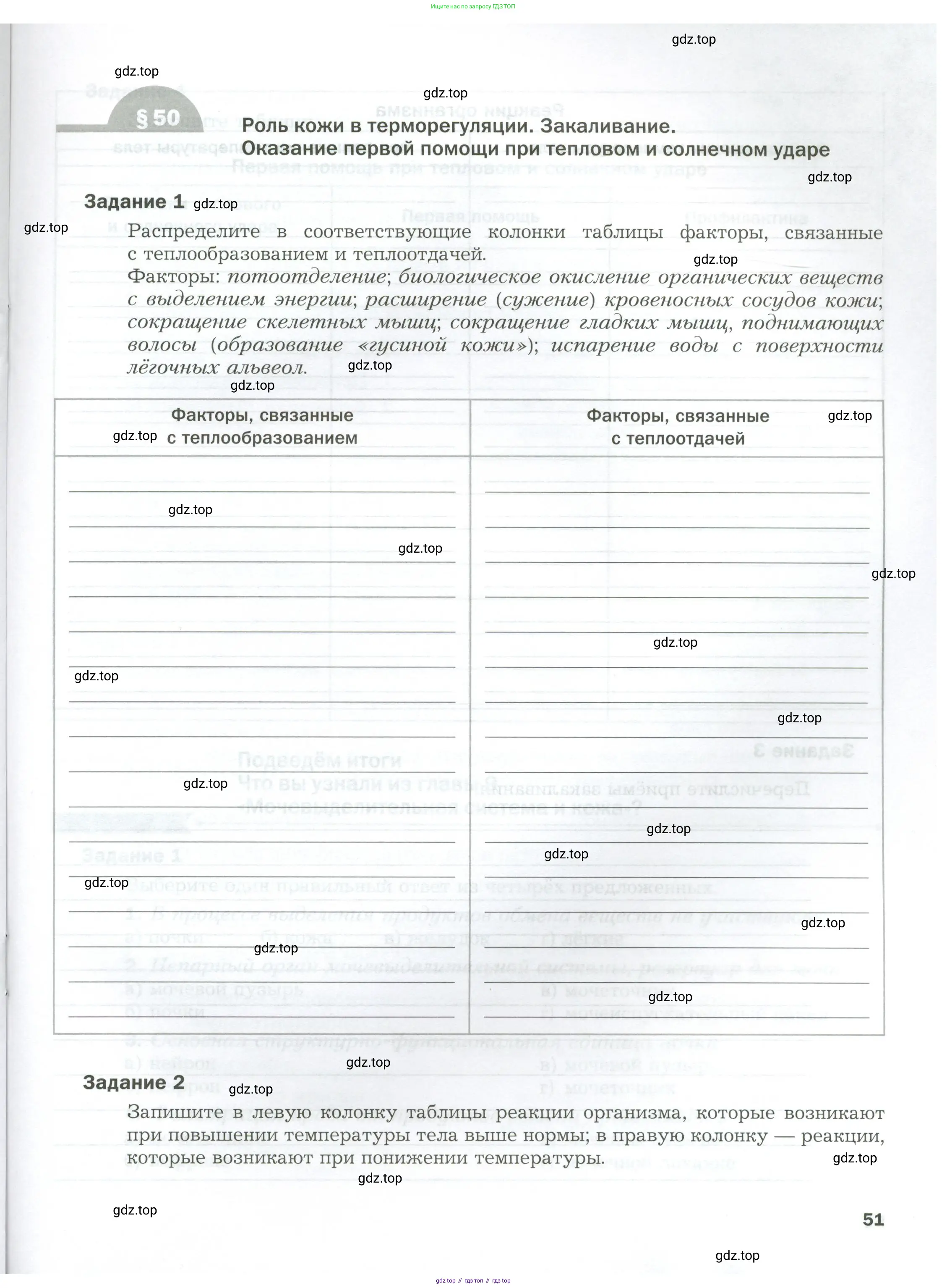 Биология, 9 класс рабочая тетрадь, авторы: Драгомилов Александр Григорьевич, Маш Реми Давидович, издательство Просвещение, Москва, 2021, красного цвета, Часть 1, страница 51