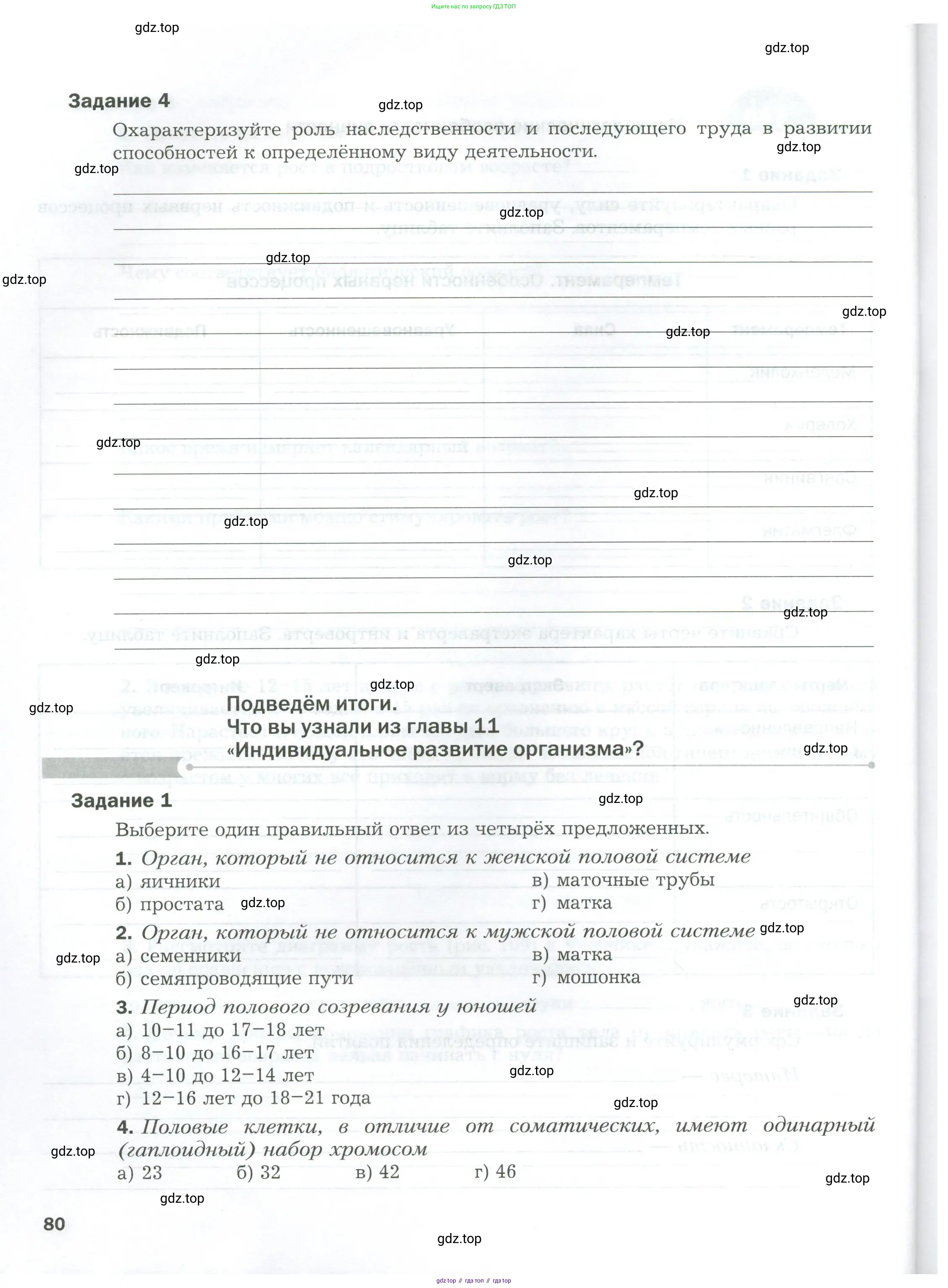 Биология, 9 класс рабочая тетрадь, авторы: Драгомилов Александр Григорьевич, Маш Реми Давидович, издательство Просвещение, Москва, 2021, красного цвета, Часть 1, страница 80