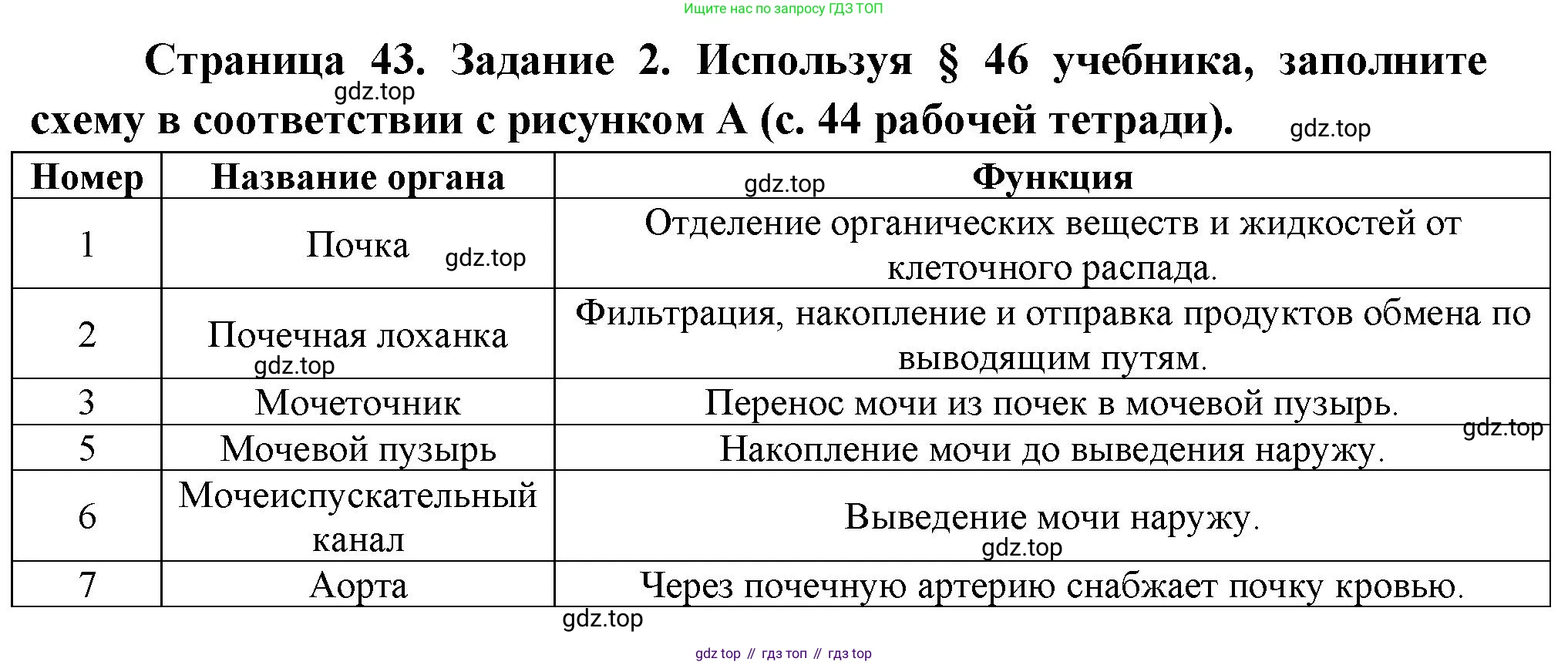 Биология, 9 класс рабочая тетрадь, авторы: Драгомилов Александр Григорьевич, Маш Реми Давидович, издательство Просвещение, Москва, 2021, красного цвета, Часть 2, страница 43, Решение