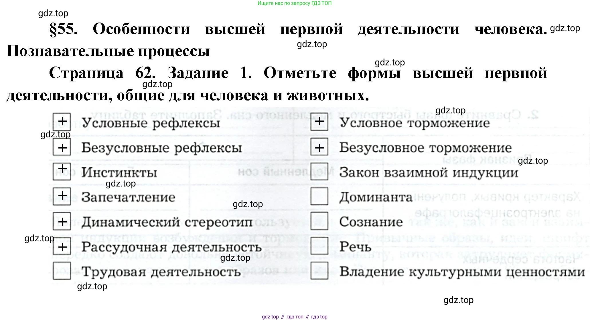 Биология, 9 класс рабочая тетрадь, авторы: Драгомилов Александр Григорьевич, Маш Реми Давидович, издательство Просвещение, Москва, 2021, красного цвета, Часть 2, страница 62, Решение