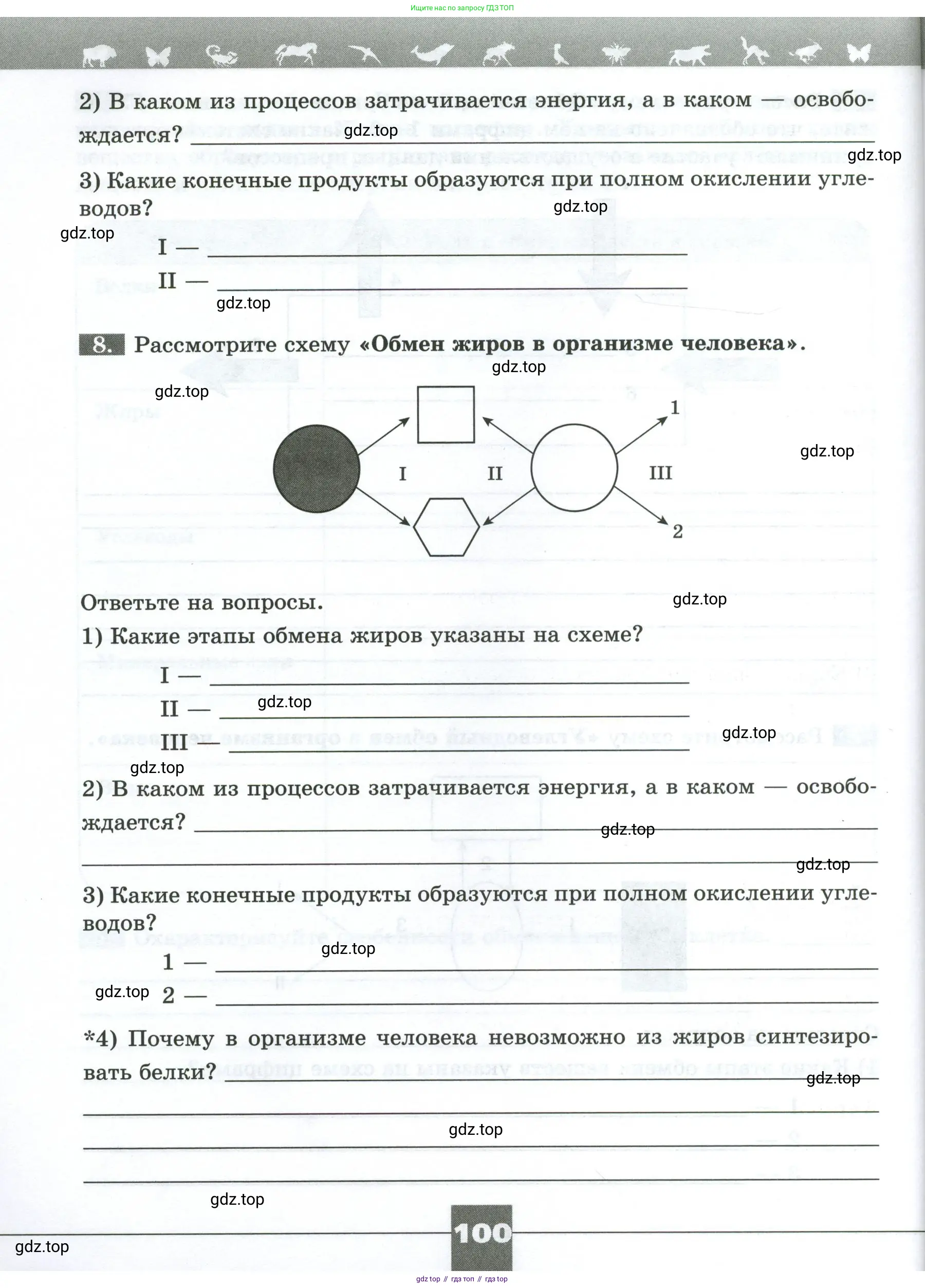 Биология, 9 класс рабочая тетрадь, авторы: Пасечник Владимир Васильевич, Швецов Глеб Геннадьевич, издательство Просвещение, Москва, 2023, розового цвета, страница 100