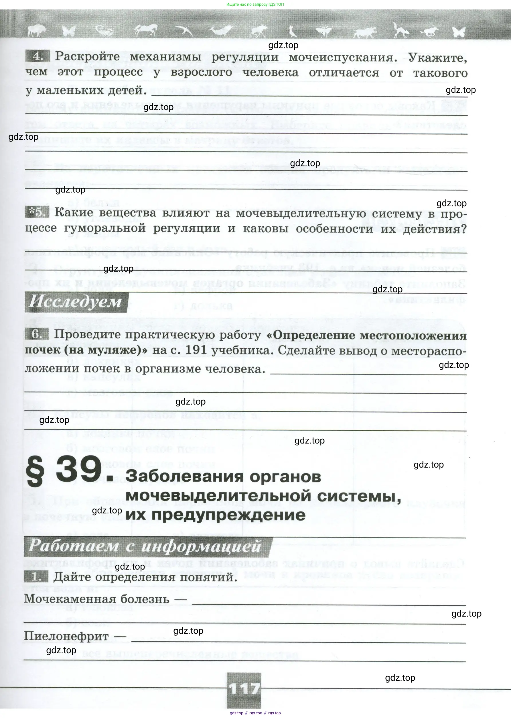 Биология, 9 класс рабочая тетрадь, авторы: Пасечник Владимир Васильевич, Швецов Глеб Геннадьевич, издательство Просвещение, Москва, 2023, розового цвета, страница 117