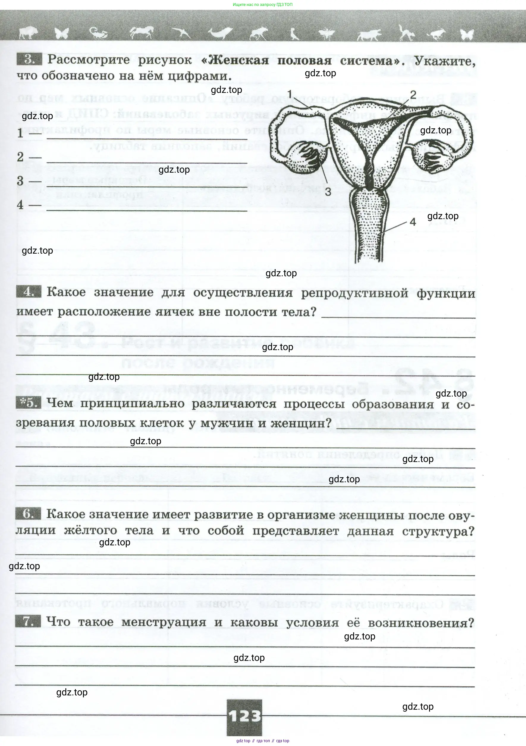 Биология, 9 класс рабочая тетрадь, авторы: Пасечник Владимир Васильевич, Швецов Глеб Геннадьевич, издательство Просвещение, Москва, 2023, розового цвета, страница 123
