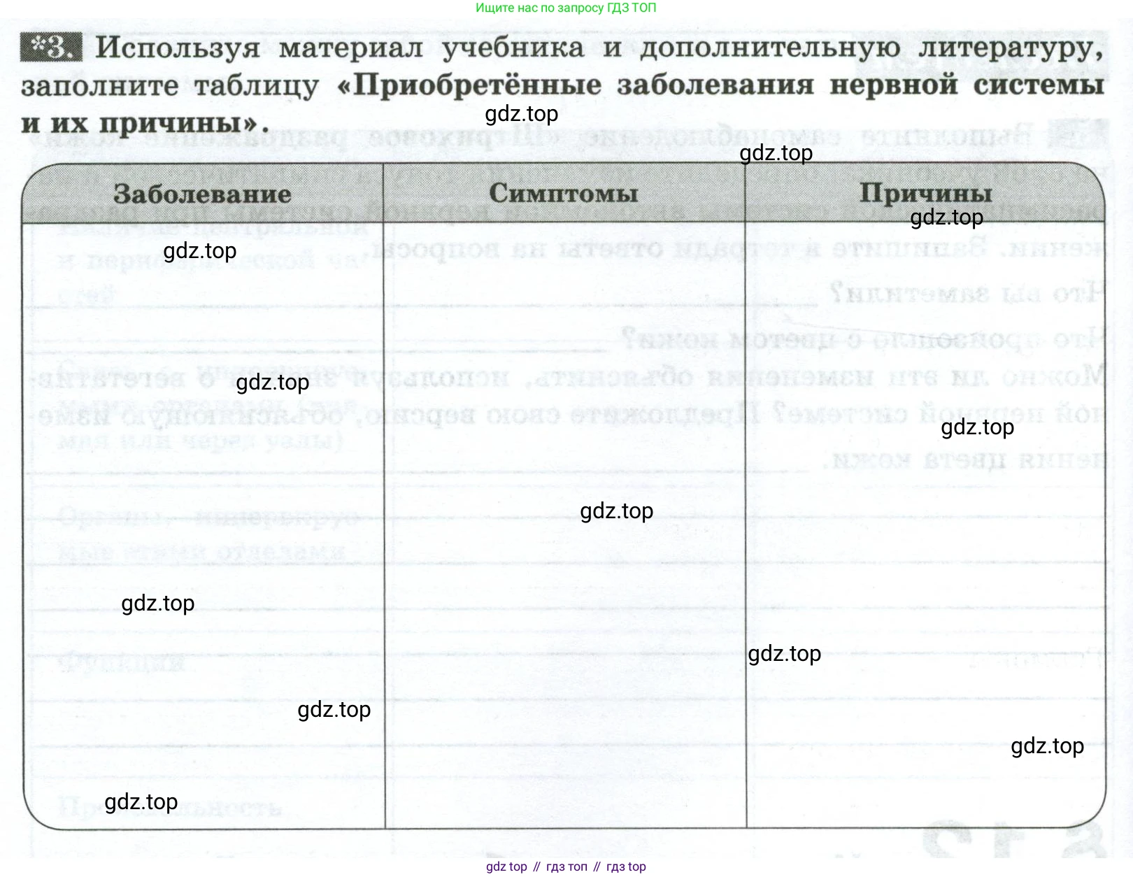 Биология, 9 класс рабочая тетрадь, авторы: Пасечник Владимир Васильевич, Швецов Глеб Геннадьевич, издательство Просвещение, Москва, 2023, розового цвета, страница 34, номер 3, Условие