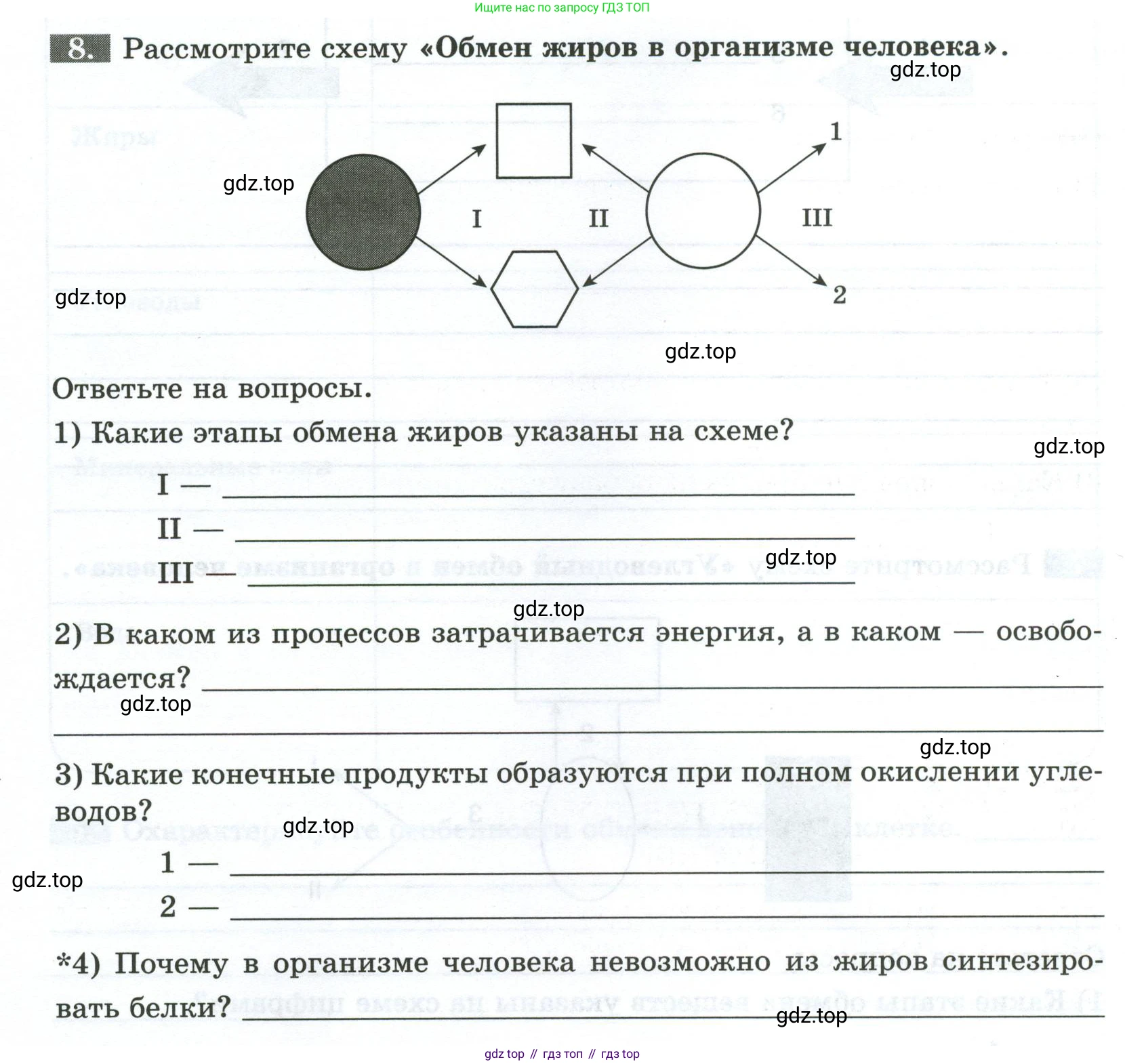 Биология, 9 класс рабочая тетрадь, авторы: Пасечник Владимир Васильевич, Швецов Глеб Геннадьевич, издательство Просвещение, Москва, 2023, розового цвета, страница 100, номер 8, Условие