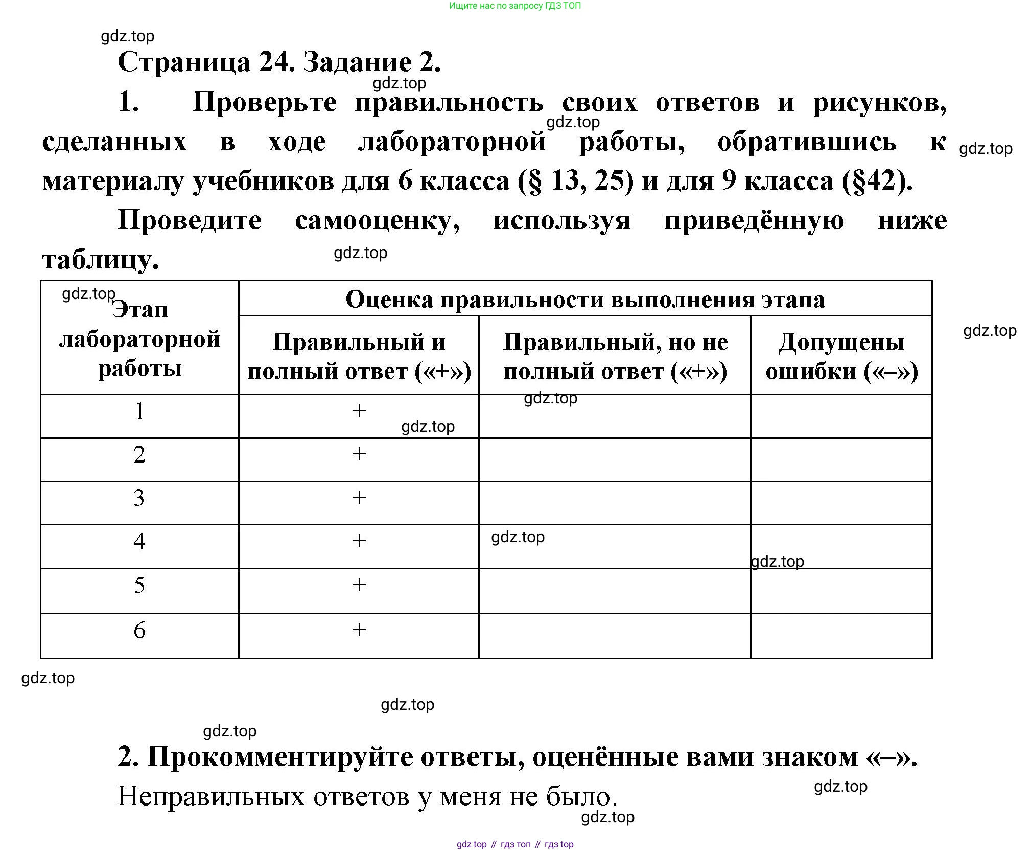 ГДЗ Биология, 9 класс рабочая тетрадь, автор: Сухова Тамара Сергеевна, издательство Просвещение, Москва, 2021, Часть 2, страница 24, номер 2, Решение
