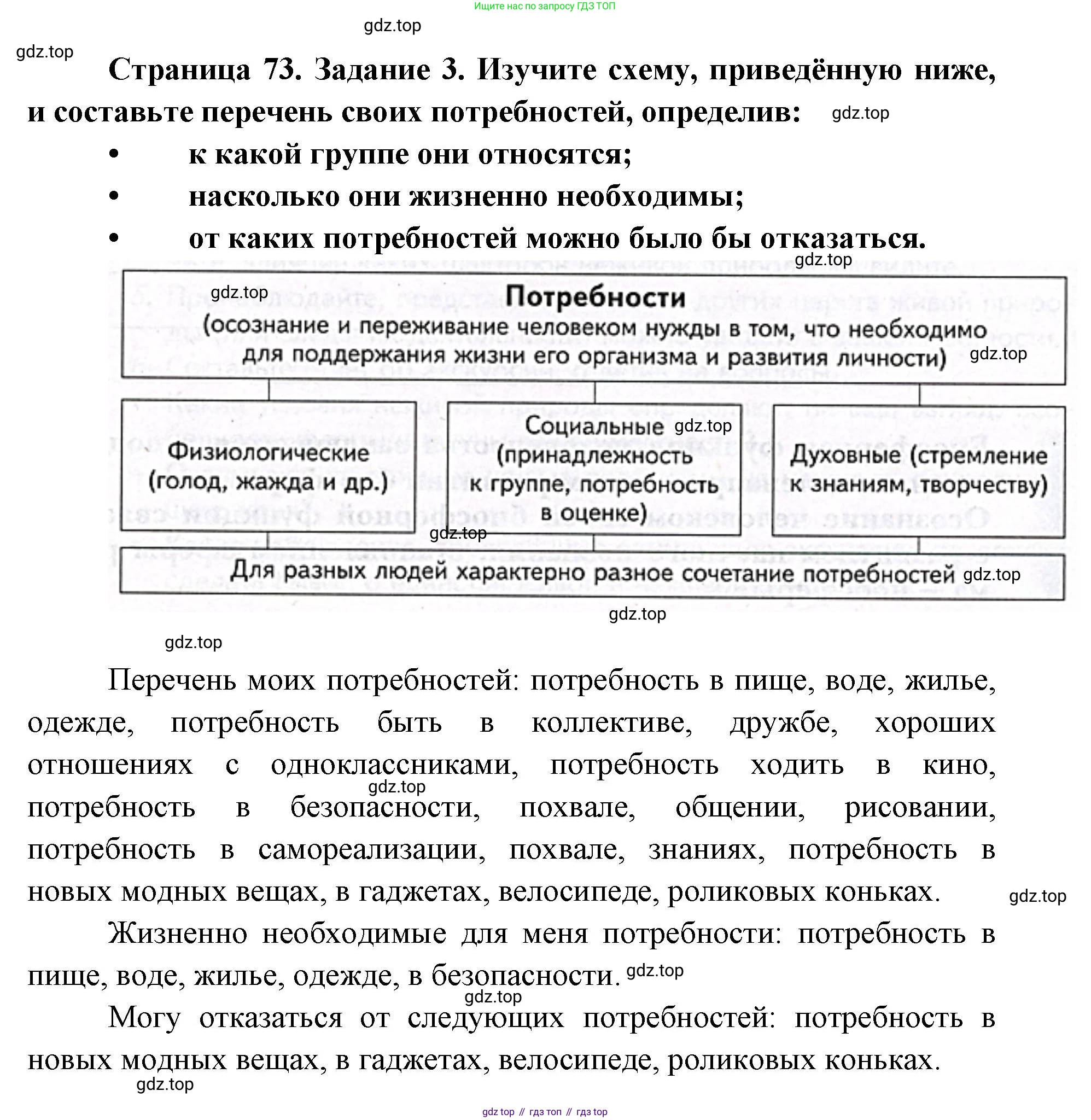 ГДЗ Биология, 9 класс рабочая тетрадь, автор: Сухова Тамара Сергеевна, издательство Просвещение, Москва, 2021, Часть 2, страница 73, номер 3, Решение