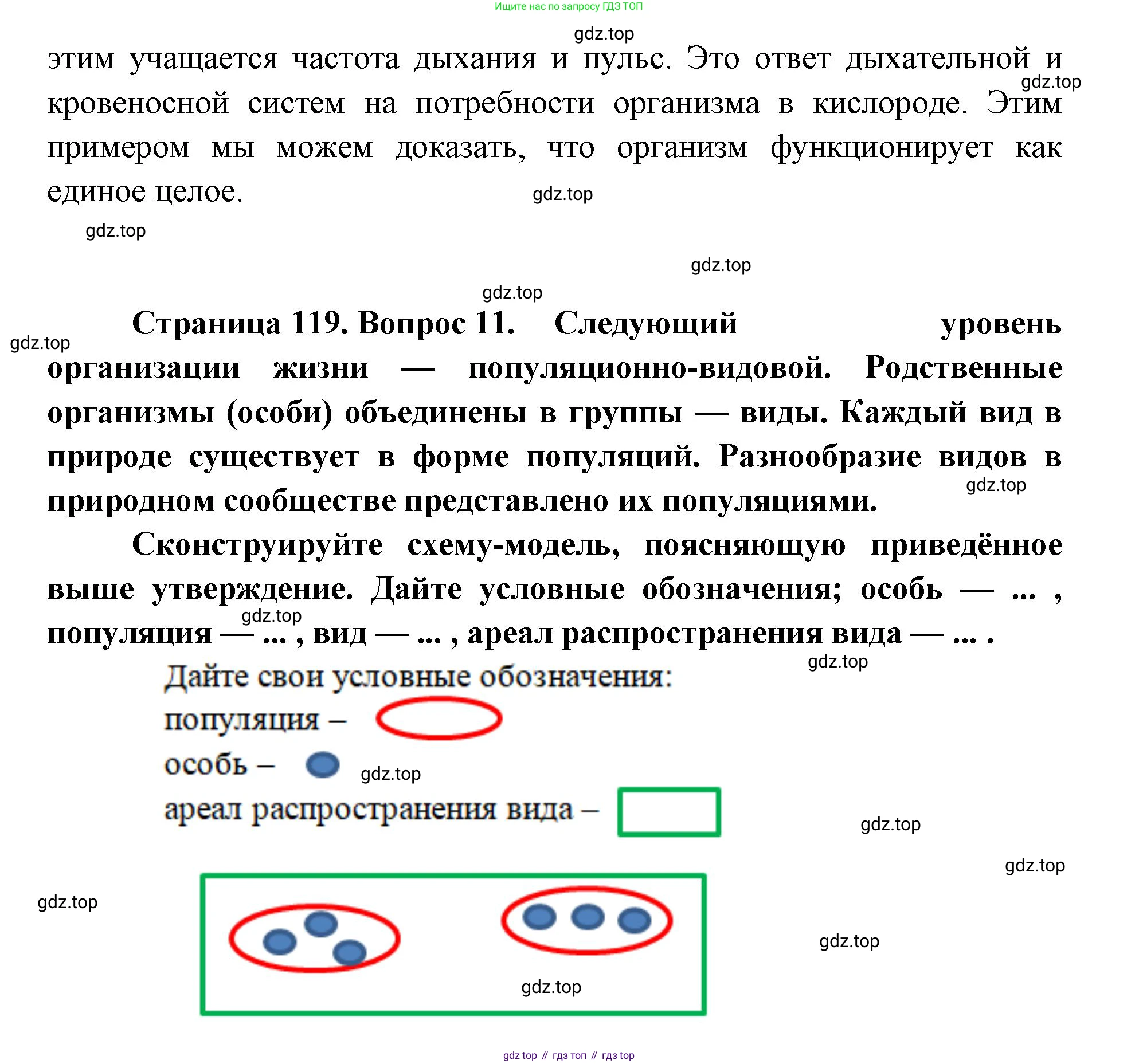 ГДЗ Биология, 9 класс Учебник, авторы: Сухова Тамара Сергеевна, Сарычева Наталия Юрьевна, Шаталова Светлана Петровна, Дмитриева Татьяна Андреевна, издательство Просвещение, Москва, 2021, страница 119, Решение (продолжение 4)