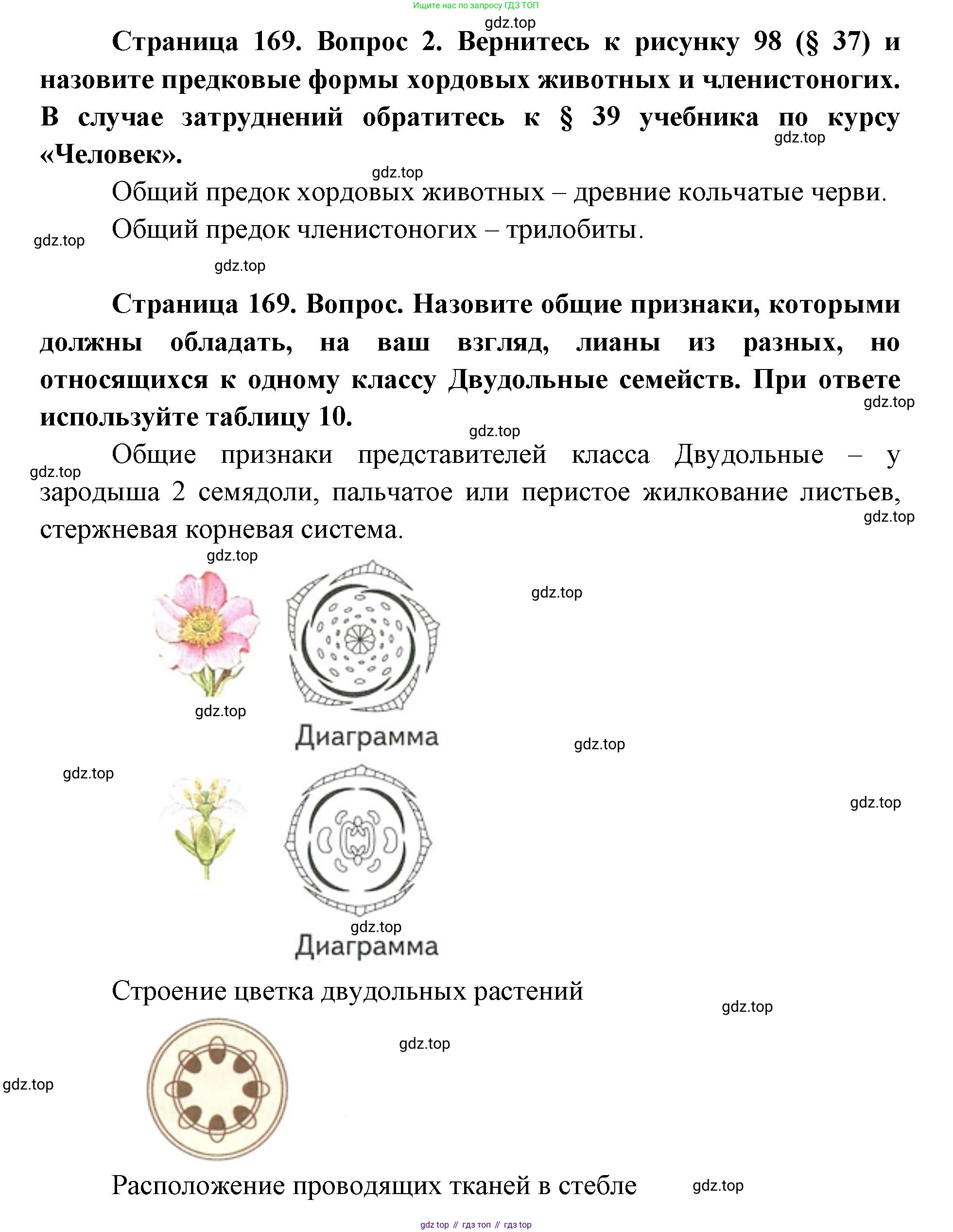 ГДЗ Биология, 9 класс Учебник, авторы: Сухова Тамара Сергеевна, Сарычева Наталия Юрьевна, Шаталова Светлана Петровна, Дмитриева Татьяна Андреевна, издательство Просвещение, Москва, 2021, страница 169, Решение (продолжение 2)