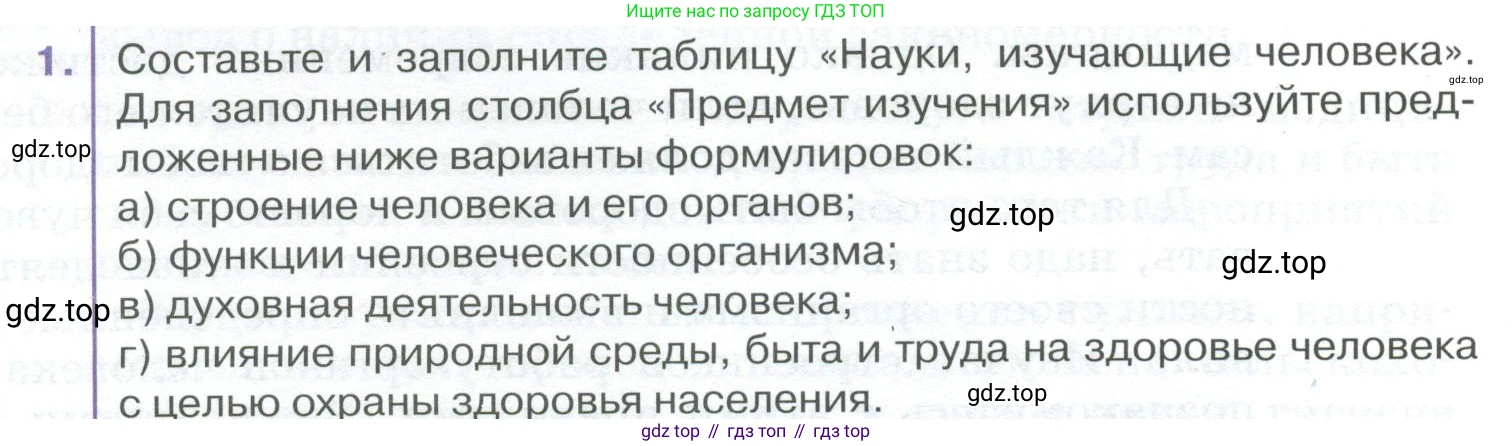 ГДЗ Биология, 9 класс Учебник, авторы: Колесов Дмитрий Васильевич, Маш Реми Давидович, Беляев Иван Николаевич, издательство Просвещение, Москва, 2021, белого цвета, страница 16, номер 1, Условие