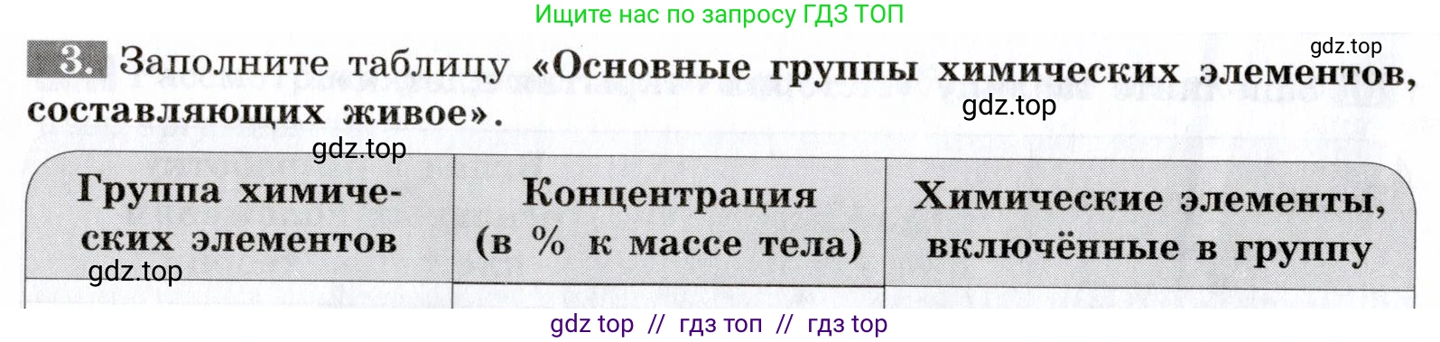 Биология, 9 класс рабочая тетрадь, авторы: Пасечник Владимир Васильевич, Швецов Глеб Геннадьевич, издательство Просвещение, Москва, 2019, страница 16, номер 3, Условие