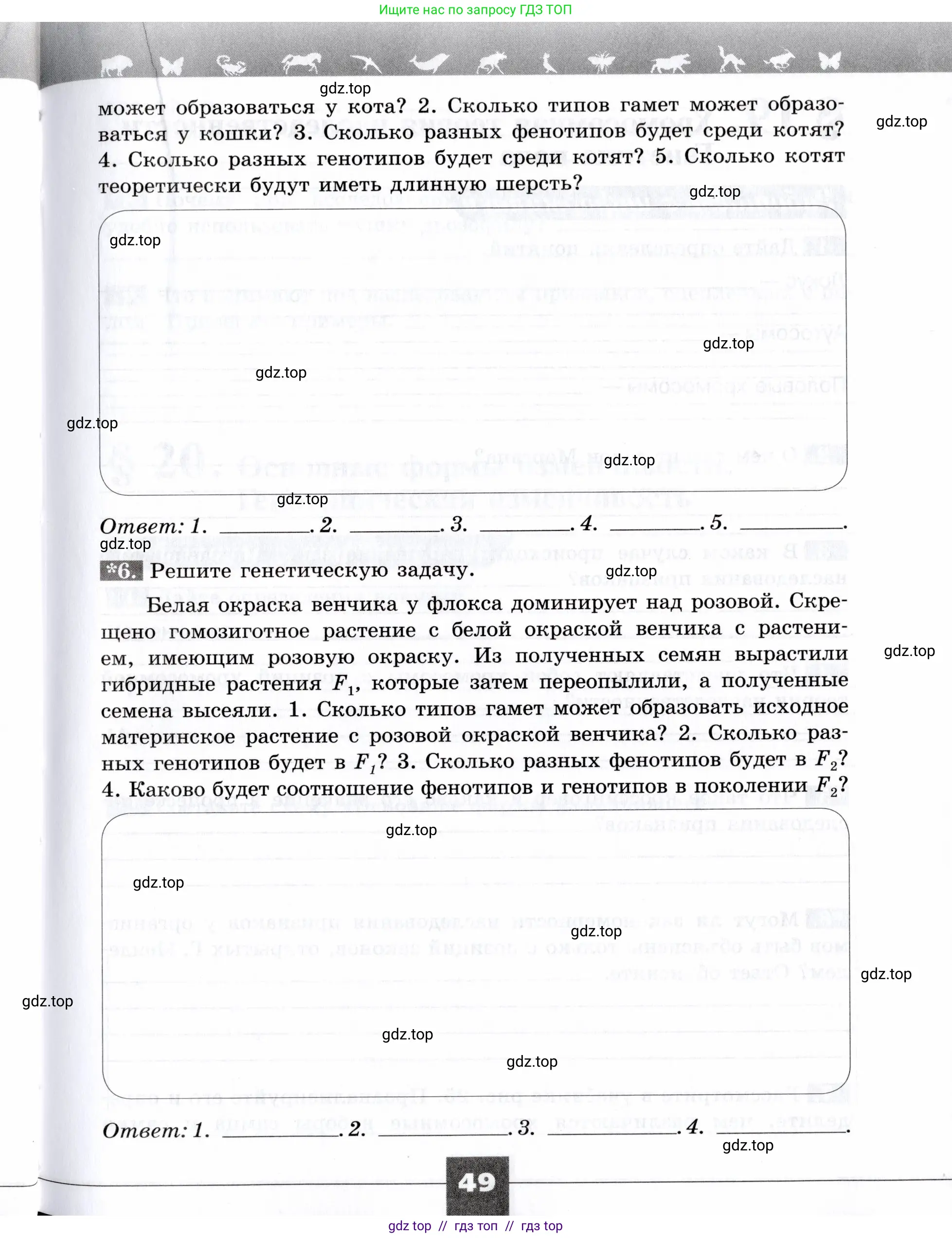 Биология, 9 класс рабочая тетрадь, авторы: Пасечник Владимир Васильевич, Швецов Глеб Геннадьевич, издательство Просвещение, Москва, 2019, страница 49