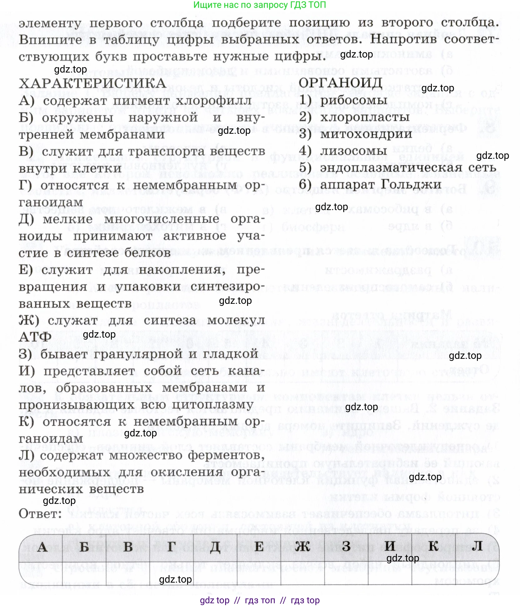 Биология, 9 класс рабочая тетрадь, авторы: Пасечник Владимир Васильевич, Швецов Глеб Геннадьевич, издательство Просвещение, Москва, 2019, страница 29, номер 3, Условие (продолжение 2)