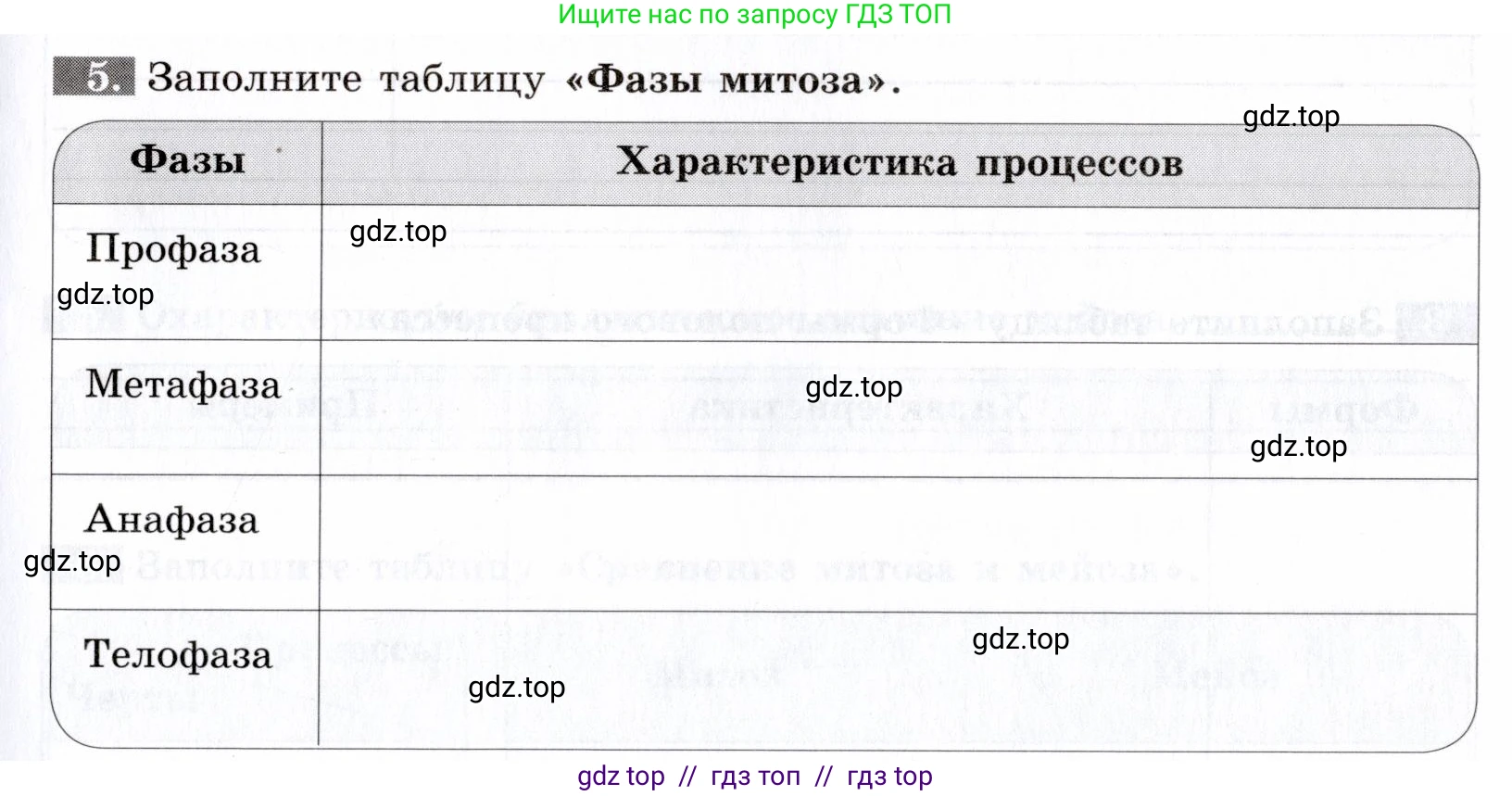 Биология, 9 класс рабочая тетрадь, авторы: Пасечник Владимир Васильевич, Швецов Глеб Геннадьевич, издательство Просвещение, Москва, 2019, страница 33, номер 5, Условие