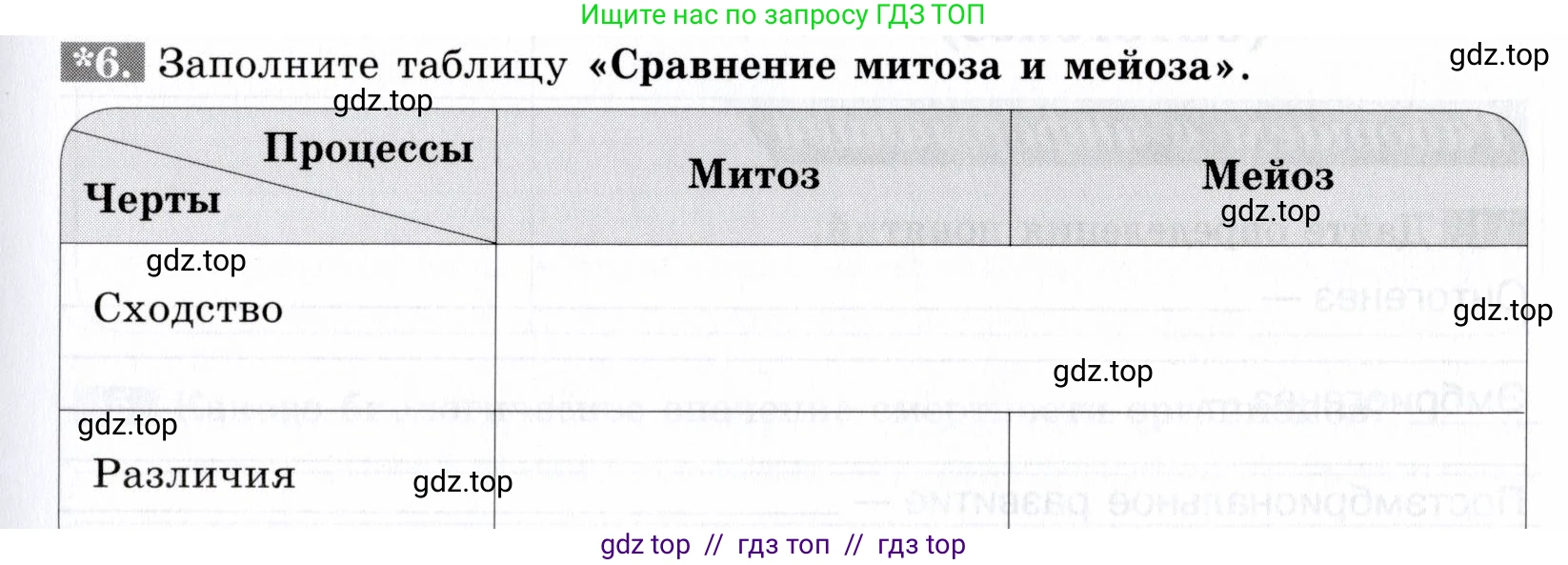 Биология, 9 класс рабочая тетрадь, авторы: Пасечник Владимир Васильевич, Швецов Глеб Геннадьевич, издательство Просвещение, Москва, 2019, страница 35, номер 6, Условие