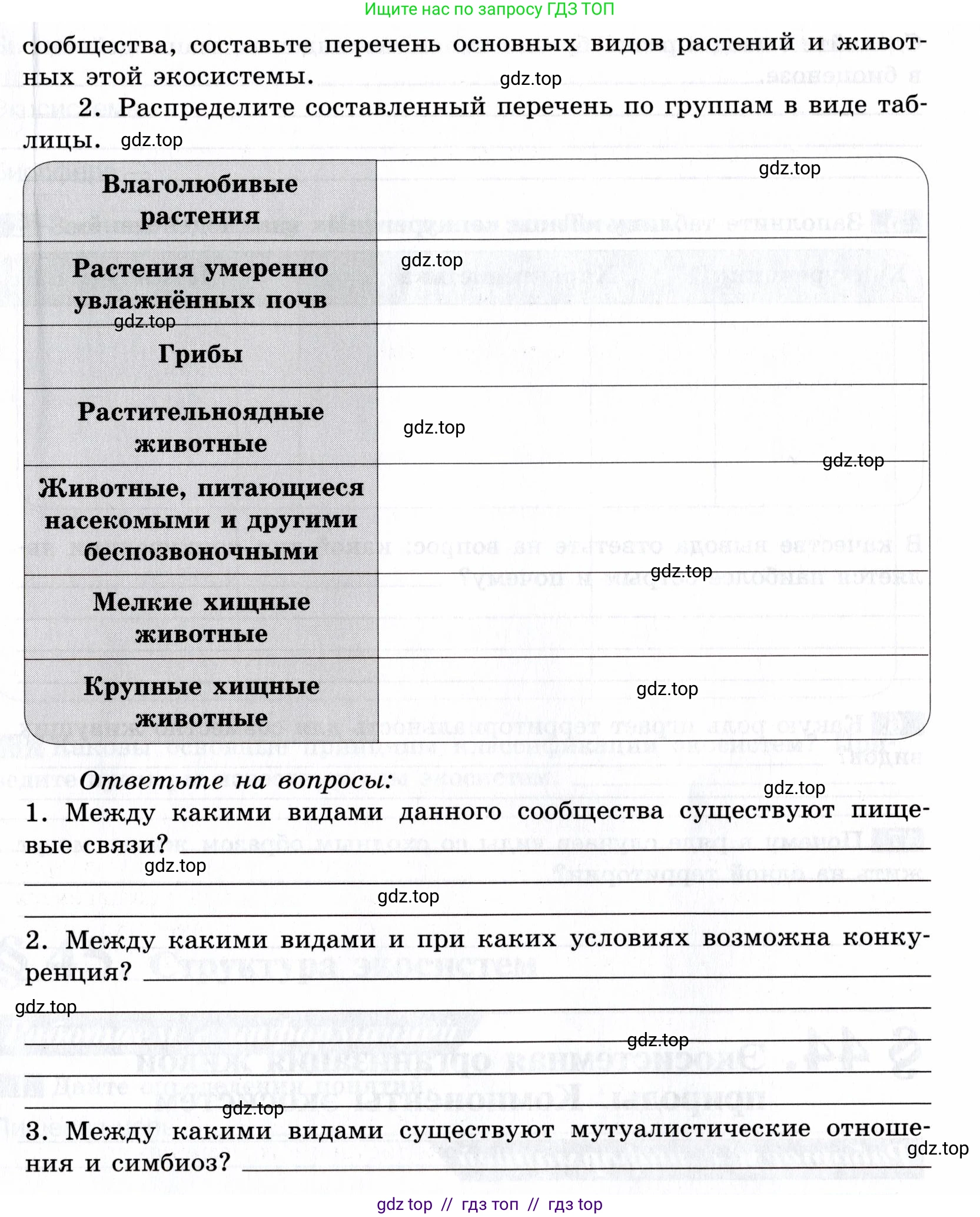 Биология, 9 класс рабочая тетрадь, авторы: Пасечник Владимир Васильевич, Швецов Глеб Геннадьевич, издательство Просвещение, Москва, 2019, страница 110, номер 4, Условие (продолжение 2)